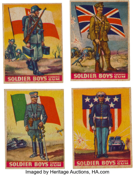 1934 R142 Goudey Soldier Boys Complete Set 24 Non