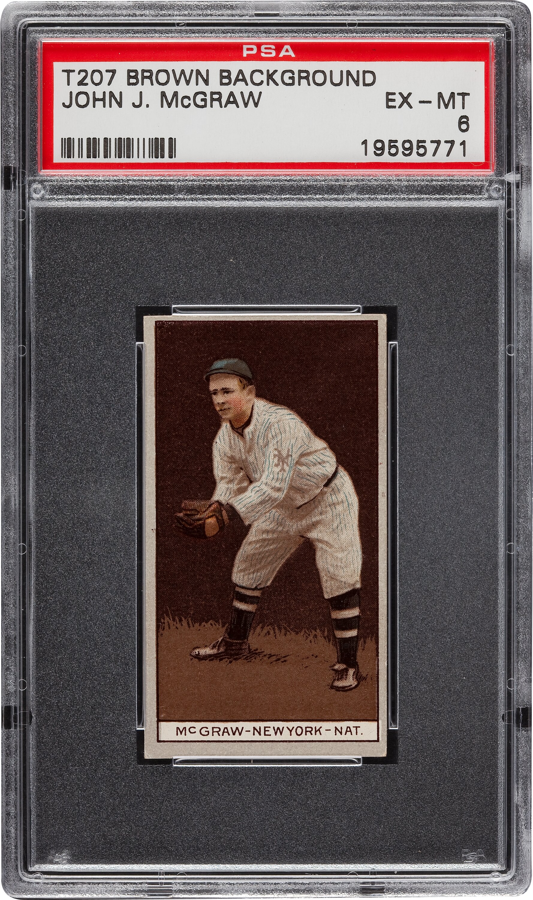 John J. McGraw, New York Giants, baseball card portrait]