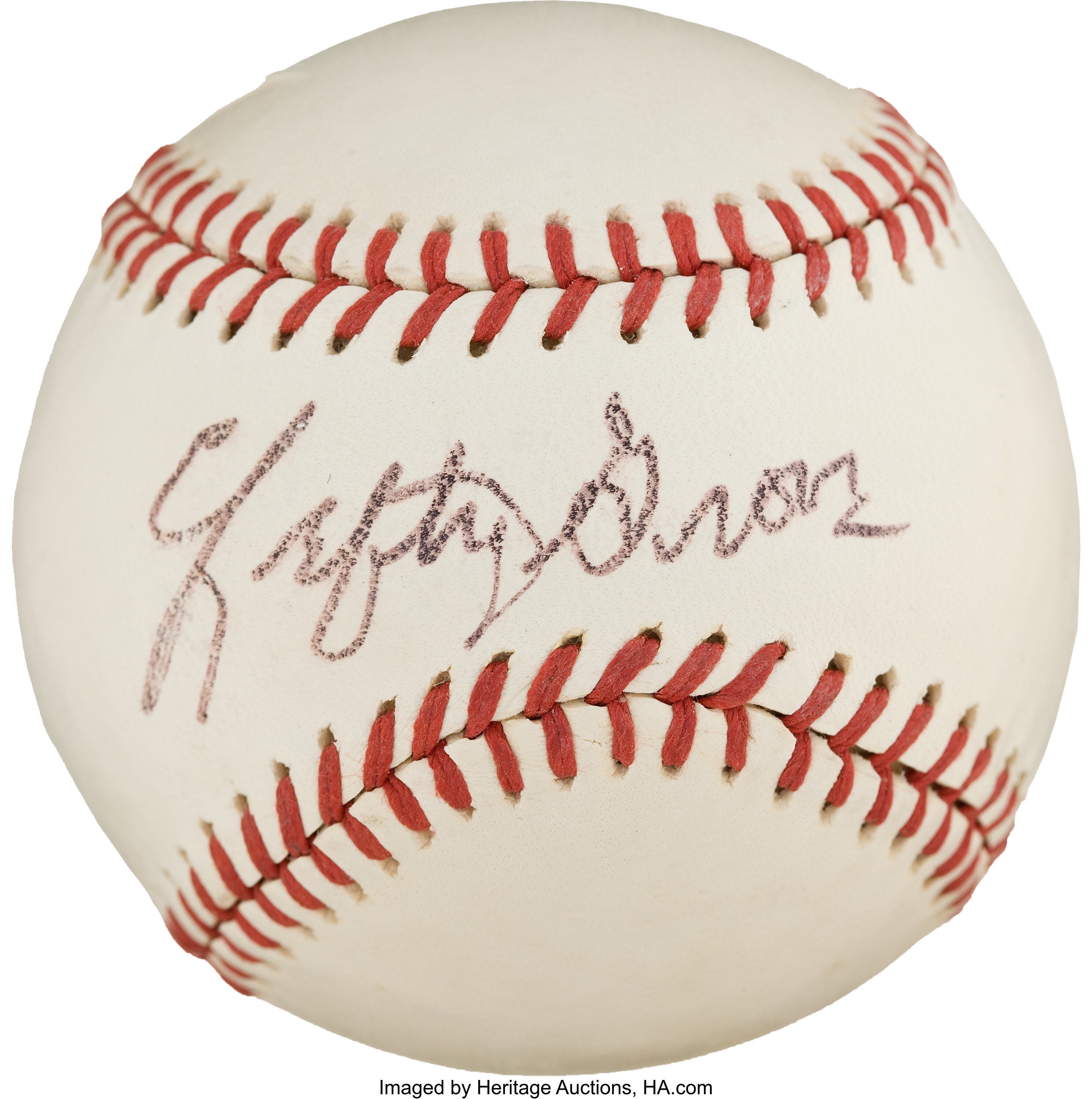 1960's Lefty Grove Single Signed Baseball.... Autographs Baseballs ...