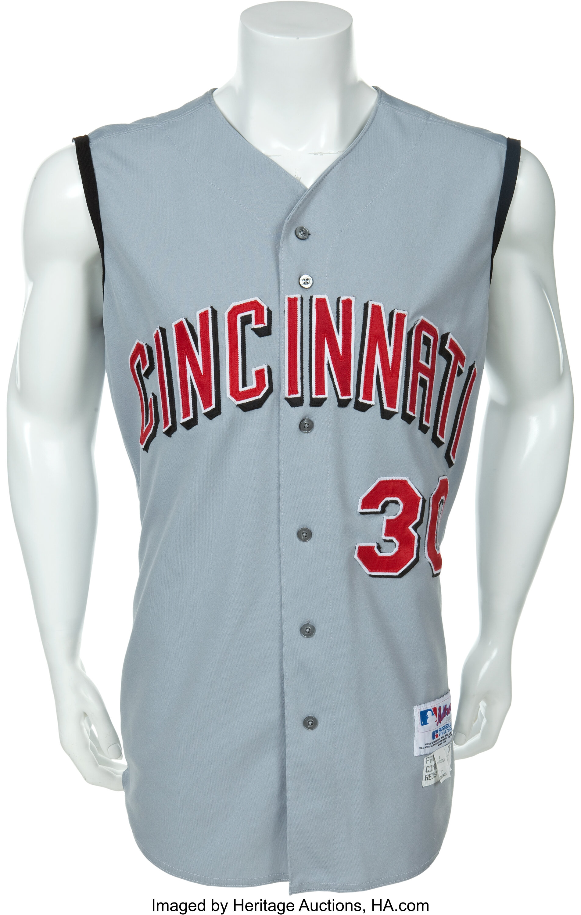 2001 Ken Griffey, Jr. Game Worn Cincinnati Reds Jersey. Baseball, Lot  #81400