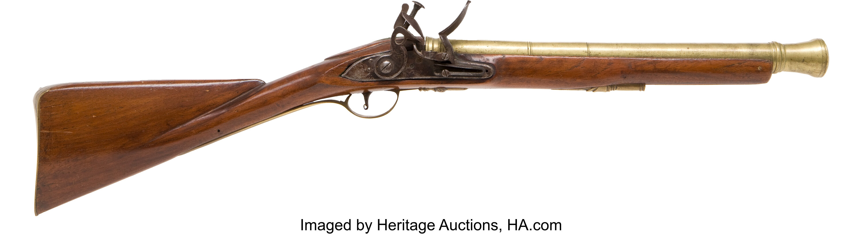 A fine antique 18th Century French Flintlock Blunderbuss, signed