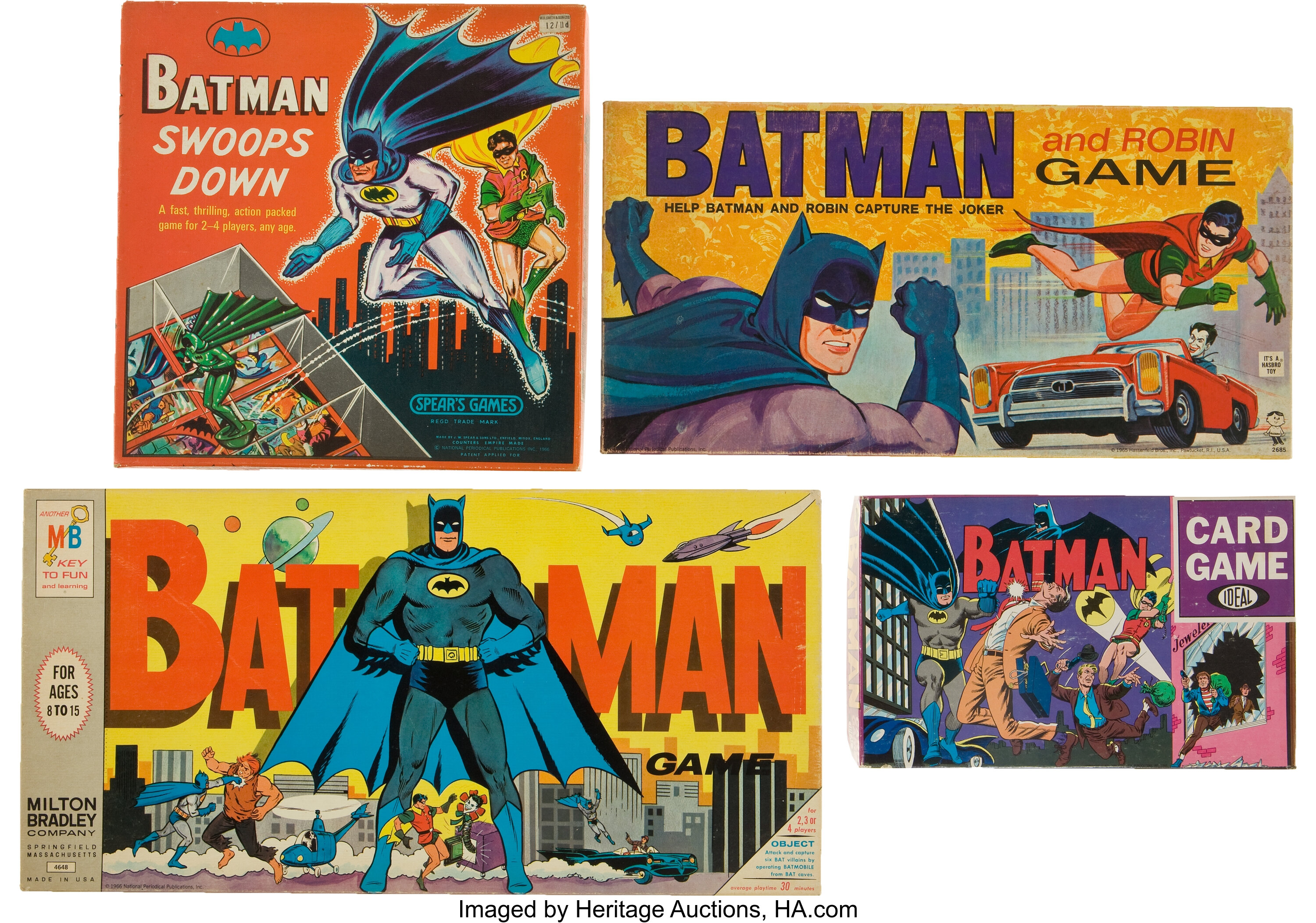 Batman Related Board Game Group (Various, 1960s-70s).... (Total: 10 | Lot  #93293 | Heritage Auctions