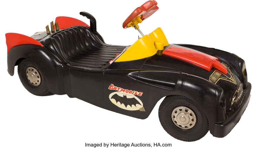 Batman Ride On Spring Wound Batmobile Marx Toys 1966 Lot 14570 Heritage Auctions