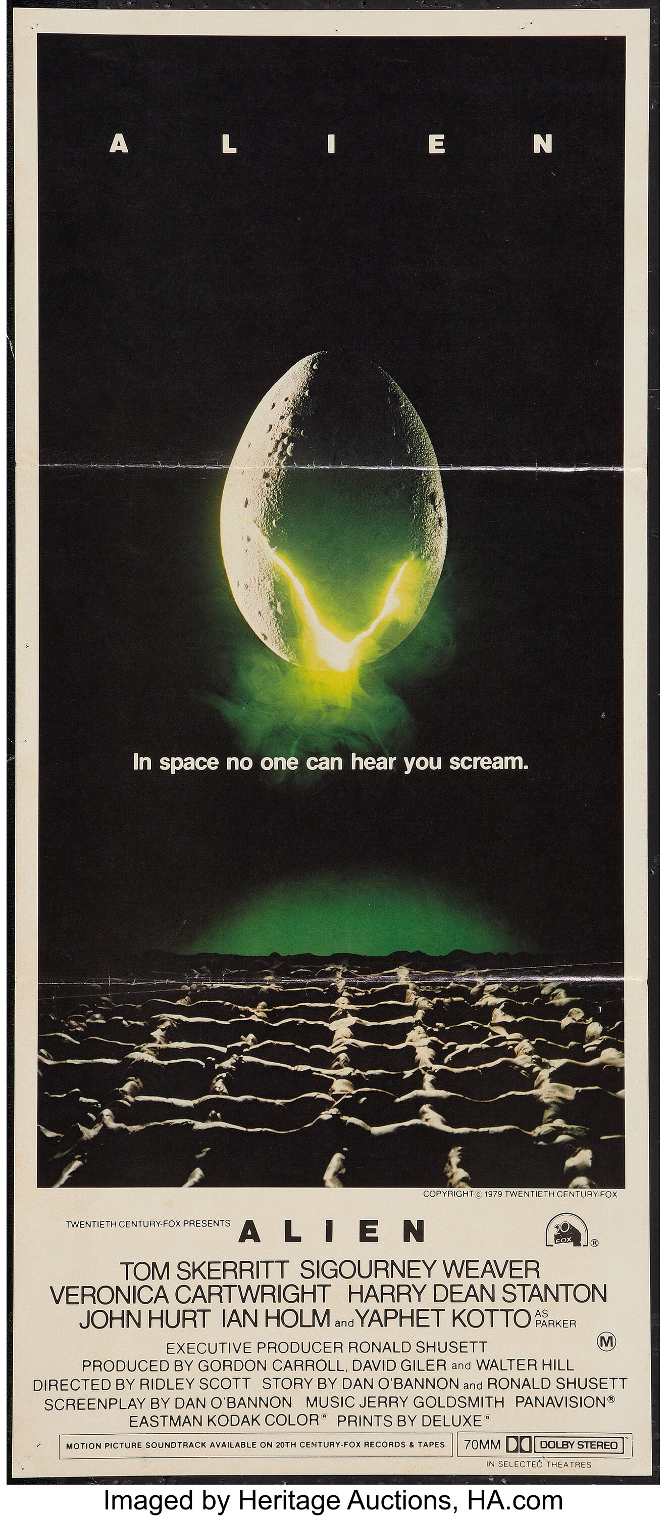 Alien (20th Century Fox, 1979). Australian Daybill (13