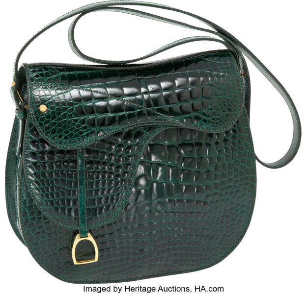 Gucci green hot sale crocodile bag