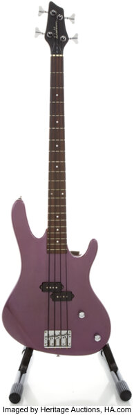 Washburn XB100 Metallic Purple Electric Bass Guitar, Serial