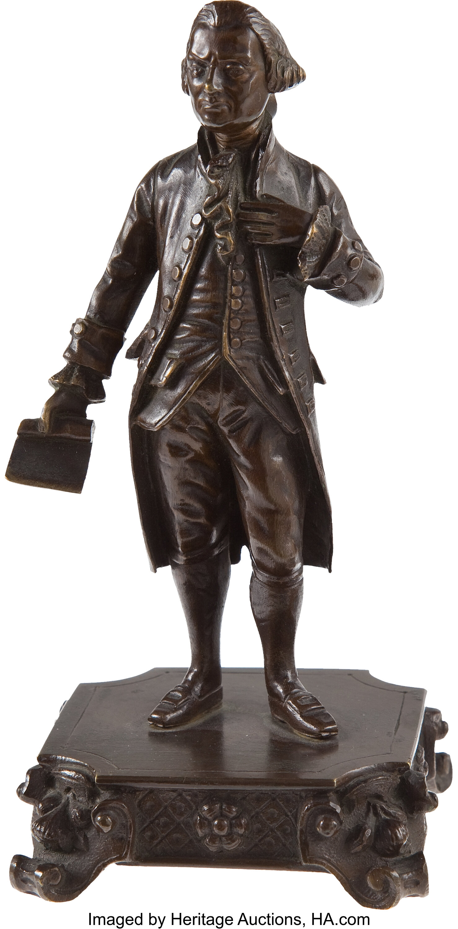Thomas Jefferson Figural Bronze Desk Ornament Political 3d