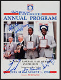 Sold at Auction: Signed 1983 World Series Program