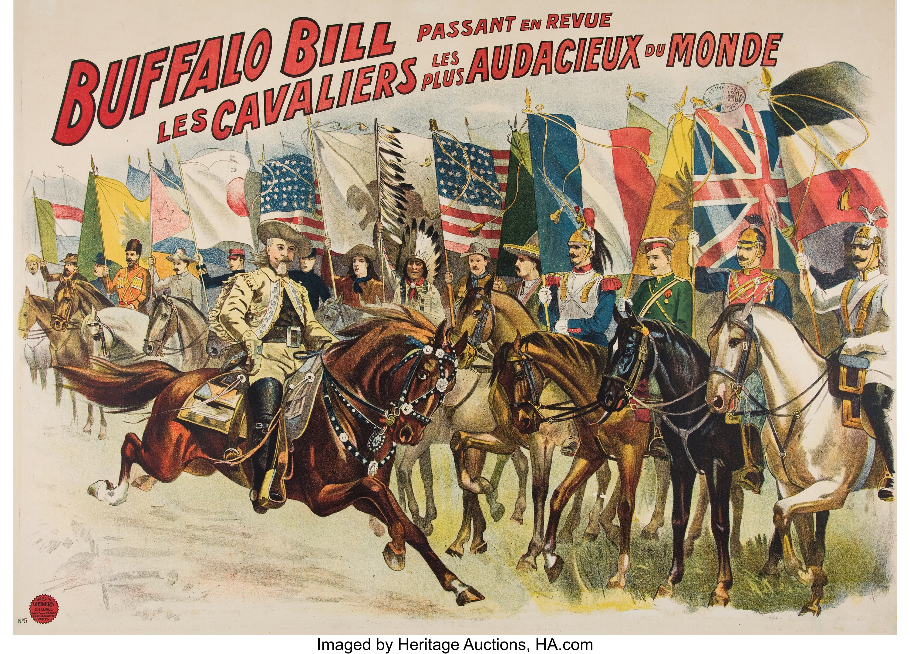 Posterazzi 1908. /Nposter For Buffalo Bill Cody'S Wild West Show. Poster  Print by, (18 x 24)