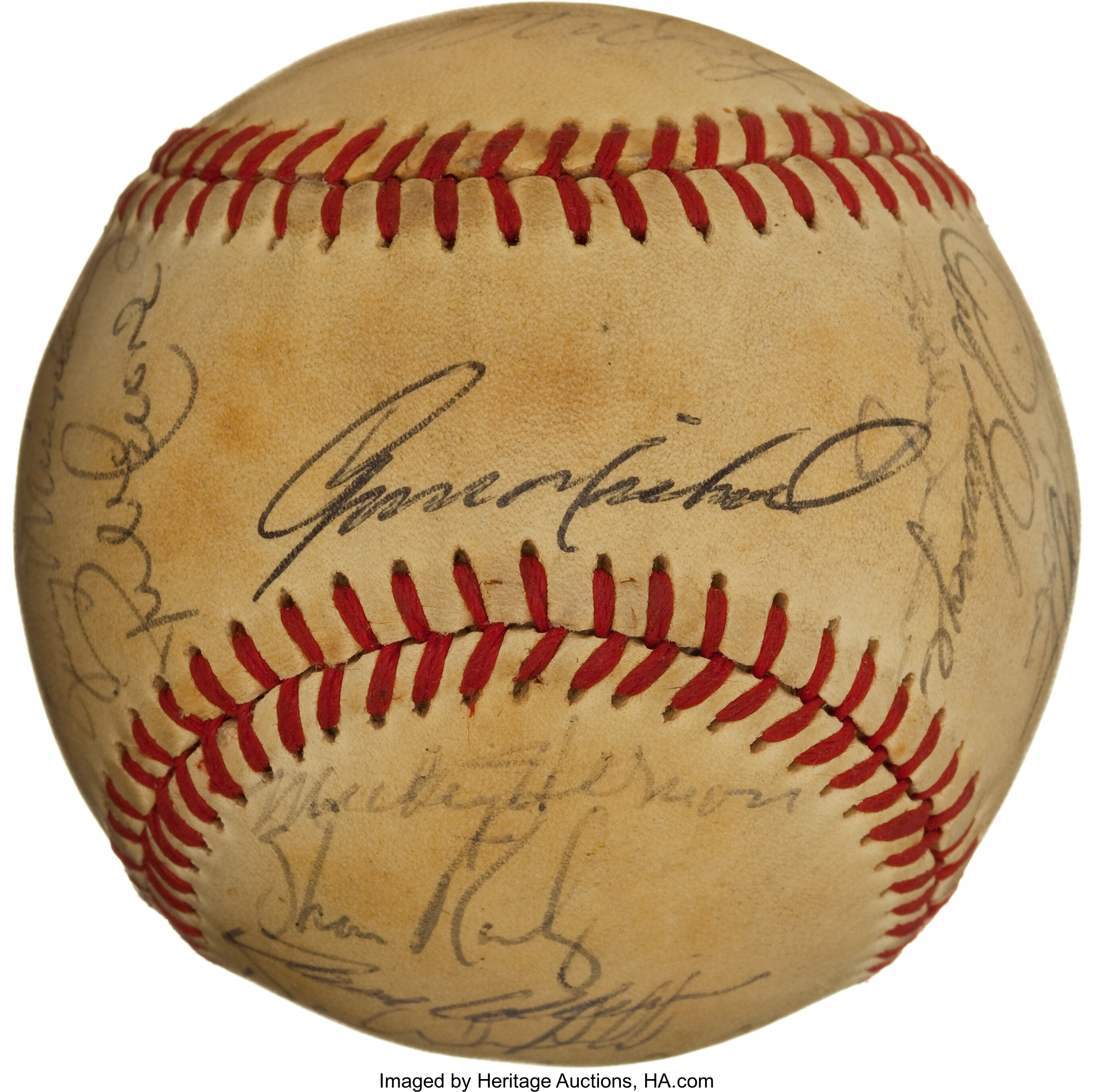 BOBBY MURCER & LOU PINIELLA SIGNED AUTOGRAPHED OAL MACPHAIL BASEBALL!  Yankees!