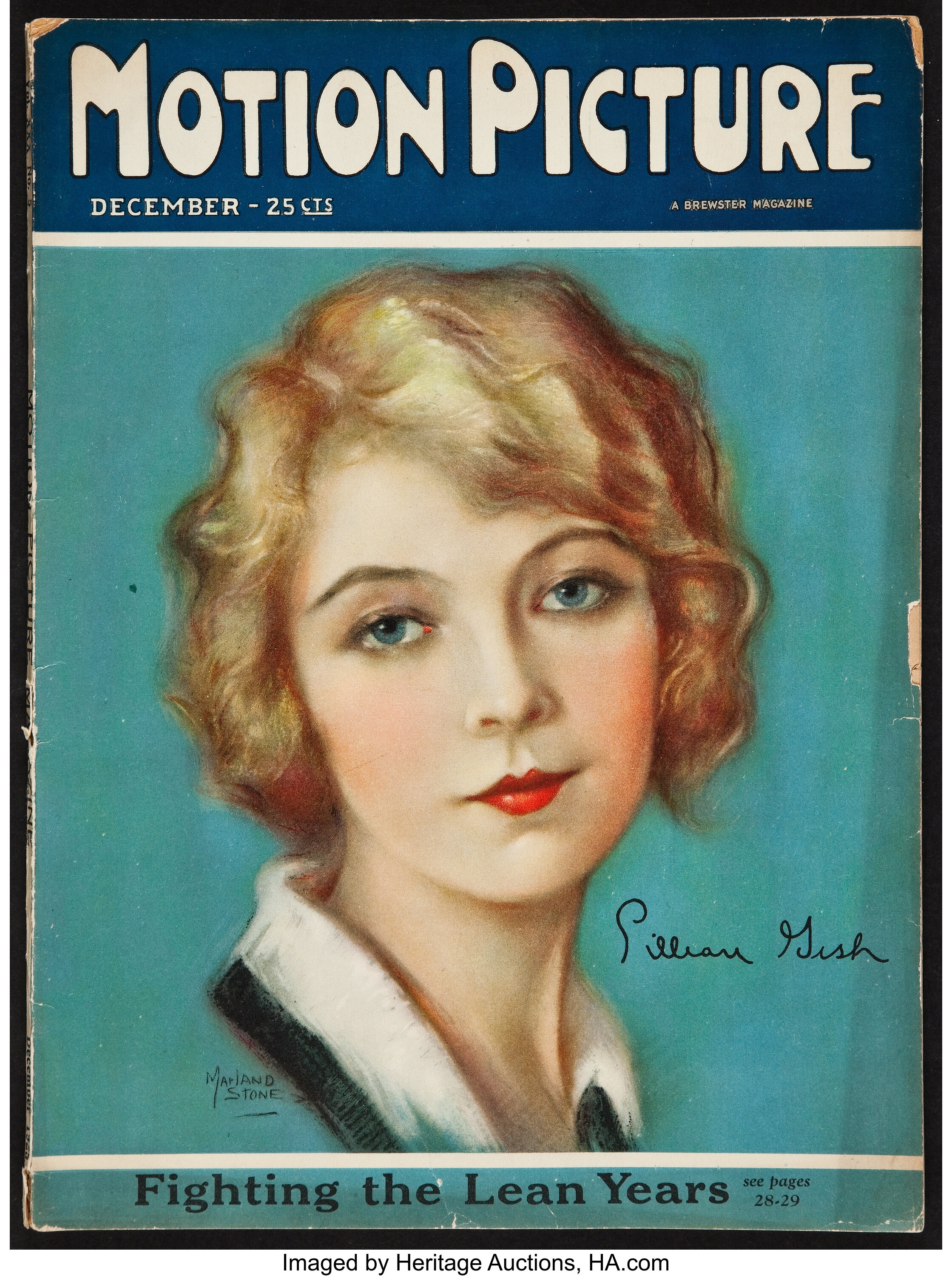 Motion Picture Magazine (M.P. Publishing Co., December, 1924). | Lot ...