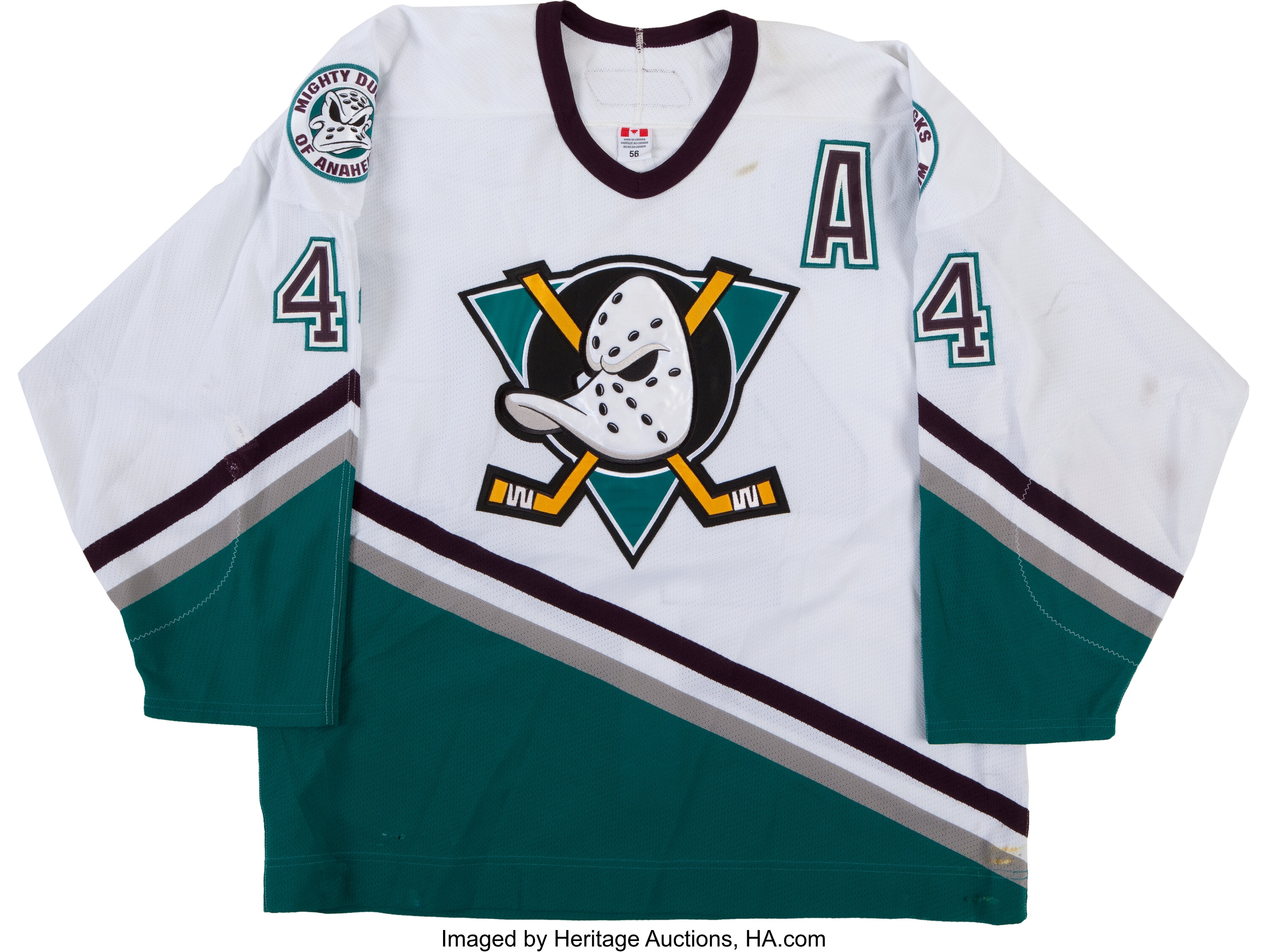2003-04 Rob Niedermayer Game Worn Anaheim Mighty Ducks Jersey