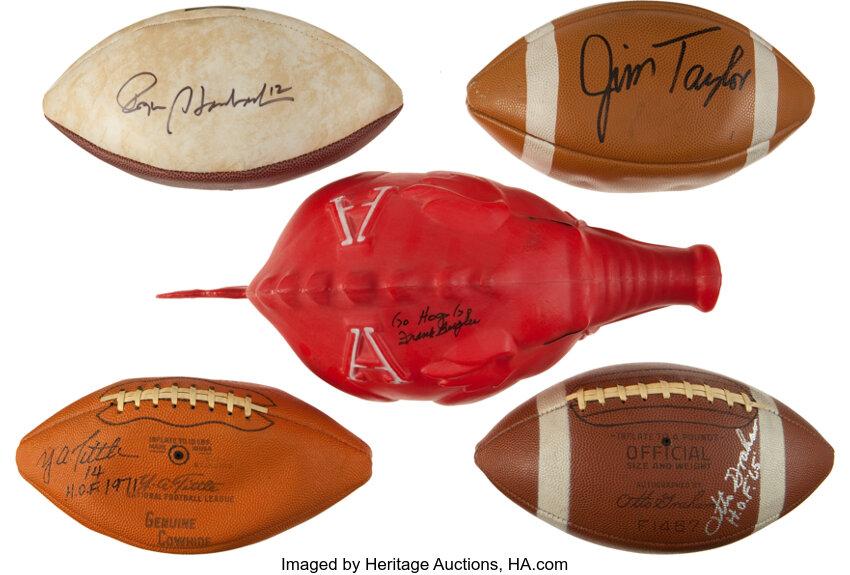 Signed Footballs, Collectible Footballs, Memorabilia Footballs