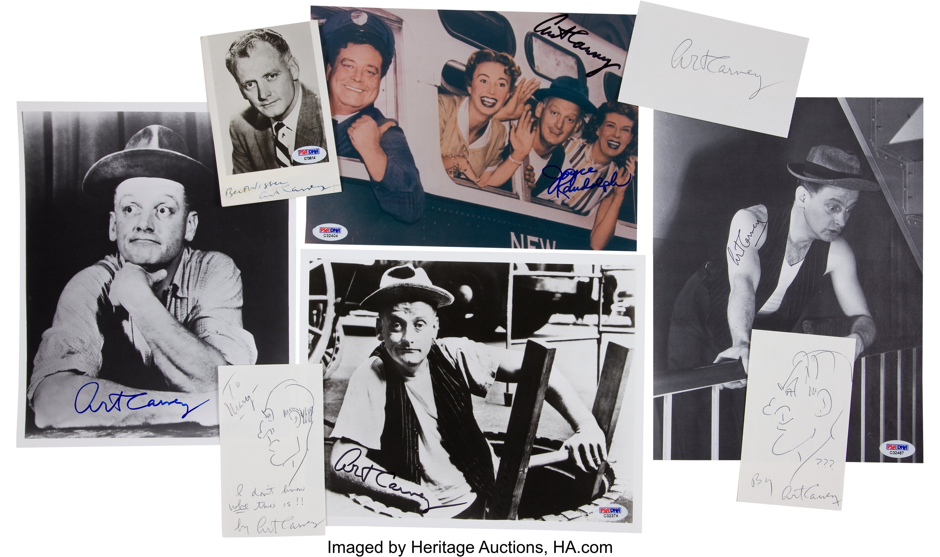 Art Carney Autograph Archive.... (Total: 37 Items) Movie/TV | Lot ...