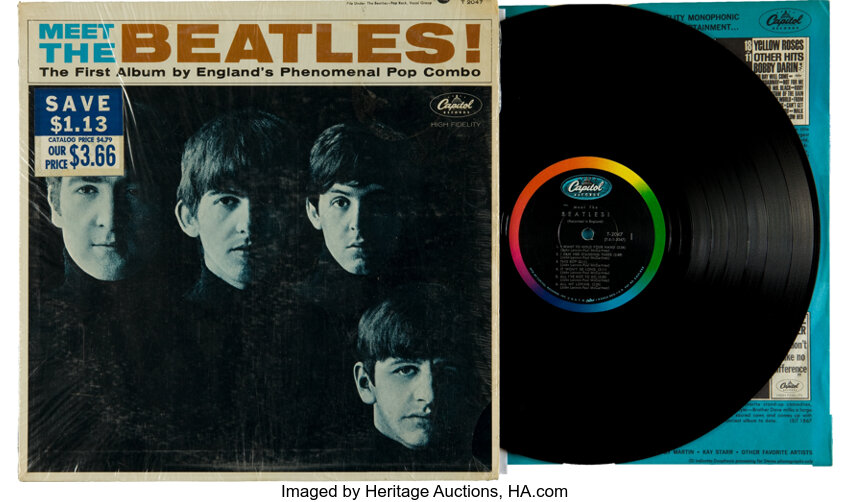 Meet The Beatles Original Version One Mono LP (Capitol T 2047,, Lot #46237