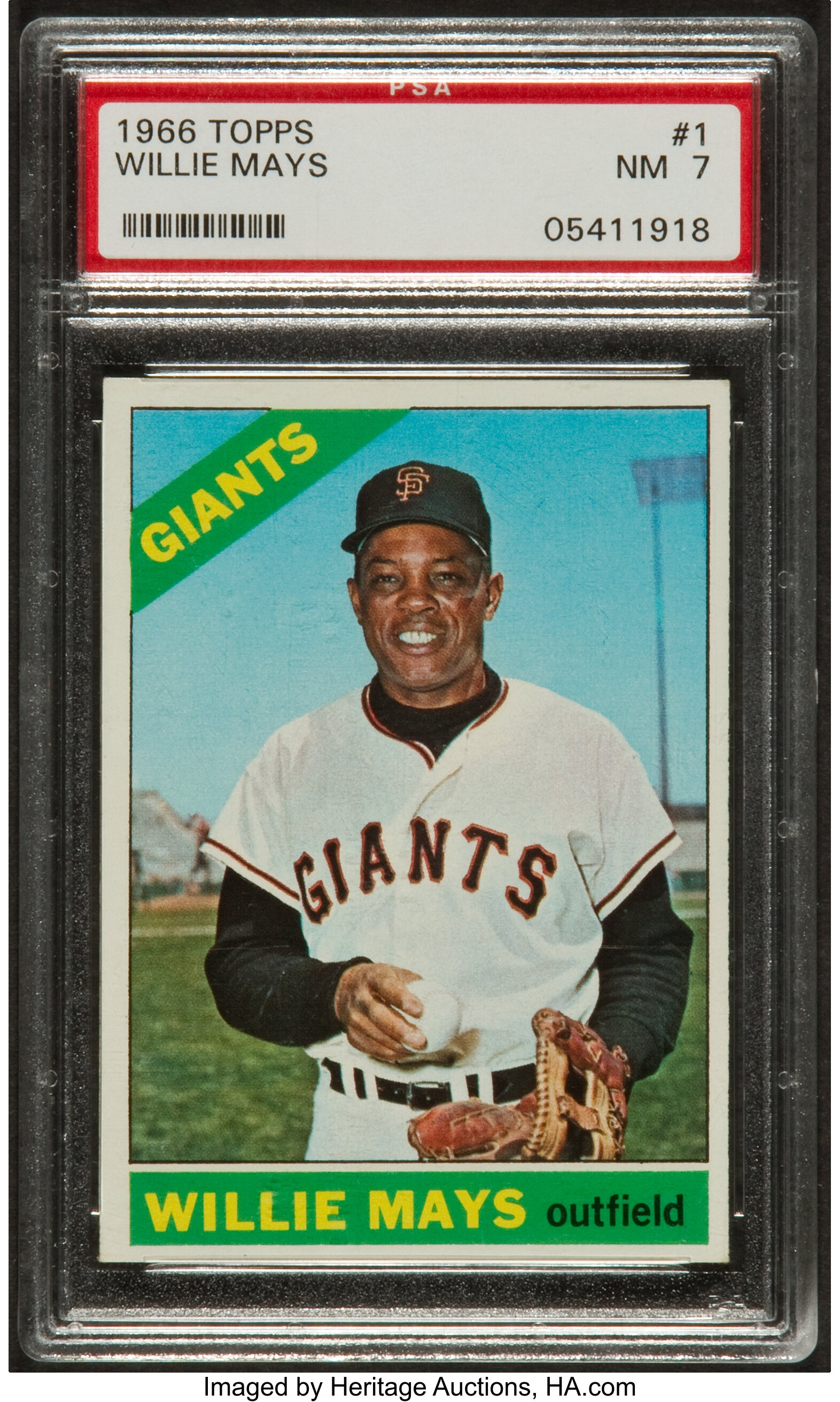 1966 Topps Baseball: Willie Mays (#1)