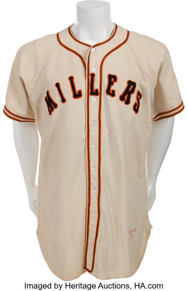 1951 Willie Mays Game Worn Minneapolis Millers Jersey with Photo