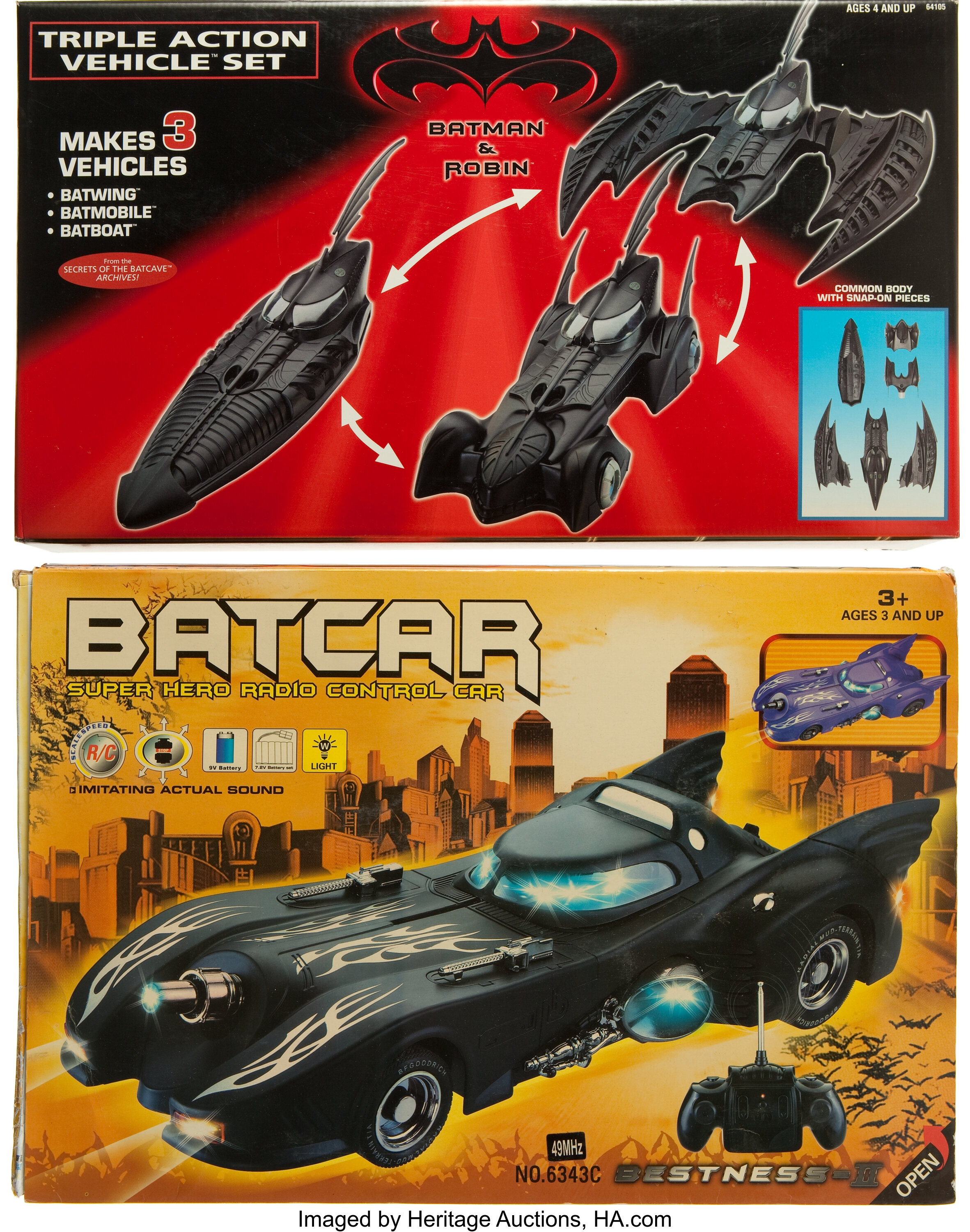 Batman Large Toy Vehicle Group (1997).... (Total: 2 Items) | Lot #10539 |  Heritage Auctions