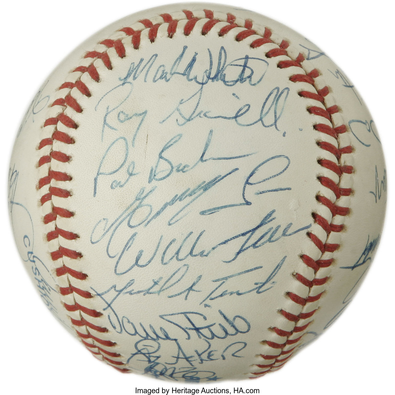 1992 Toronto Blue Jays World Champion Team Signed Baseball. Each
