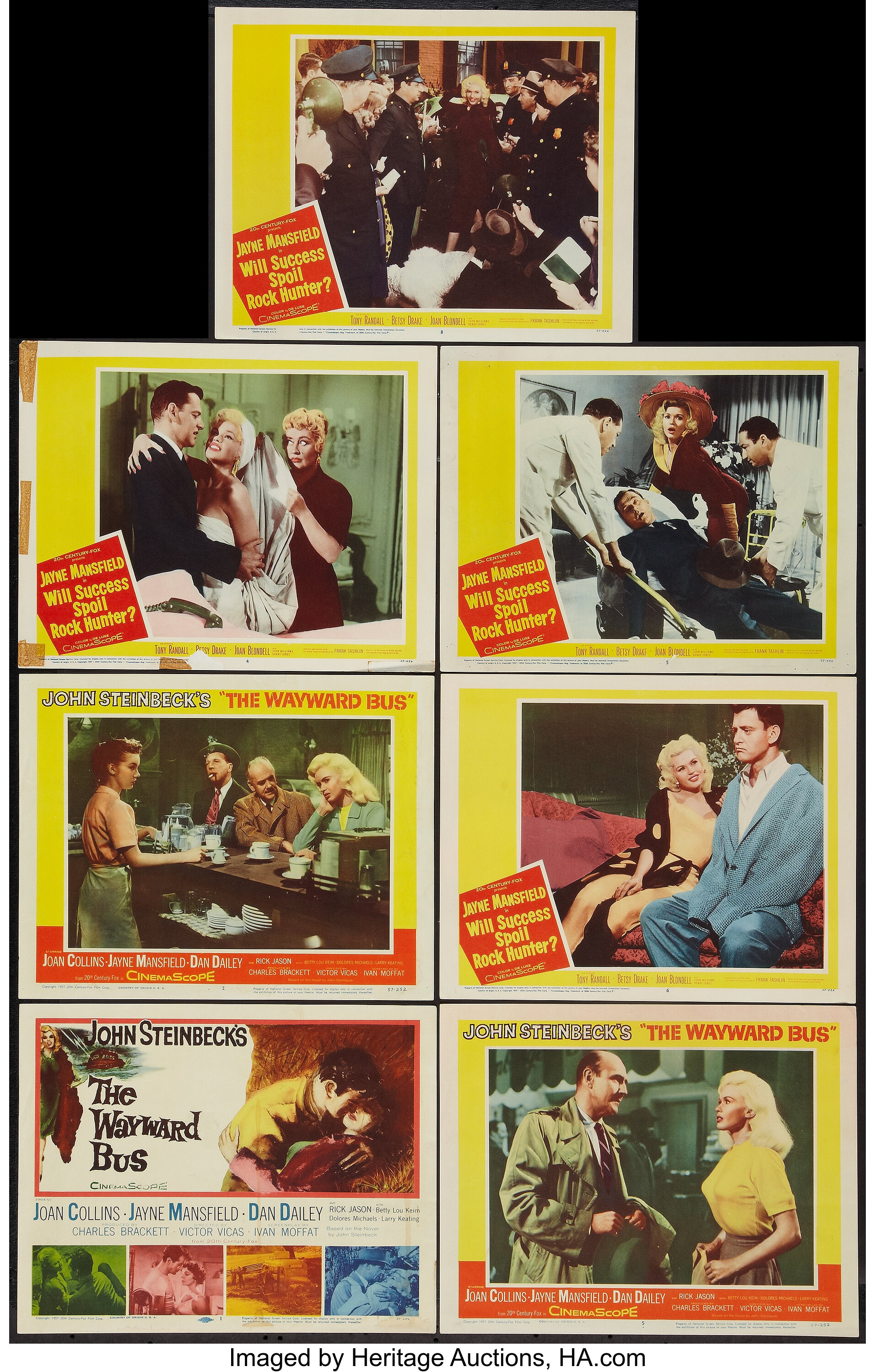 Jayne Mansfield Lot (20th Century Fox, 1957). Title Lobby Card and ...