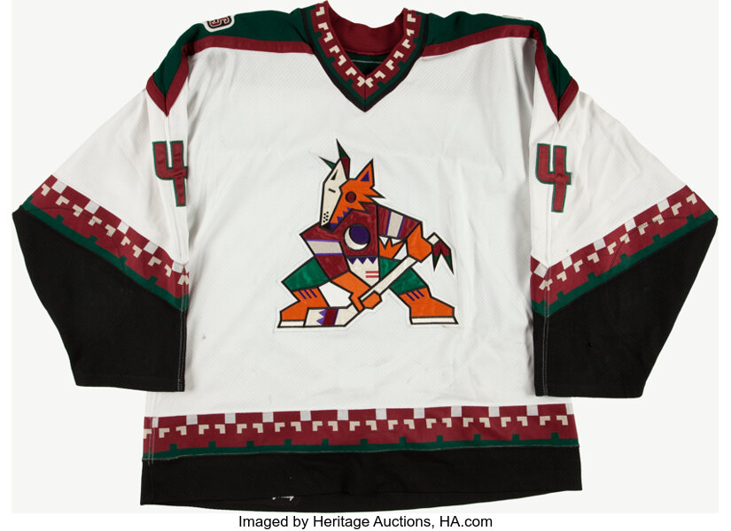 2000 01 Ossi Vaananen Game Worn Phoenix Coyotes Jersey Hockey