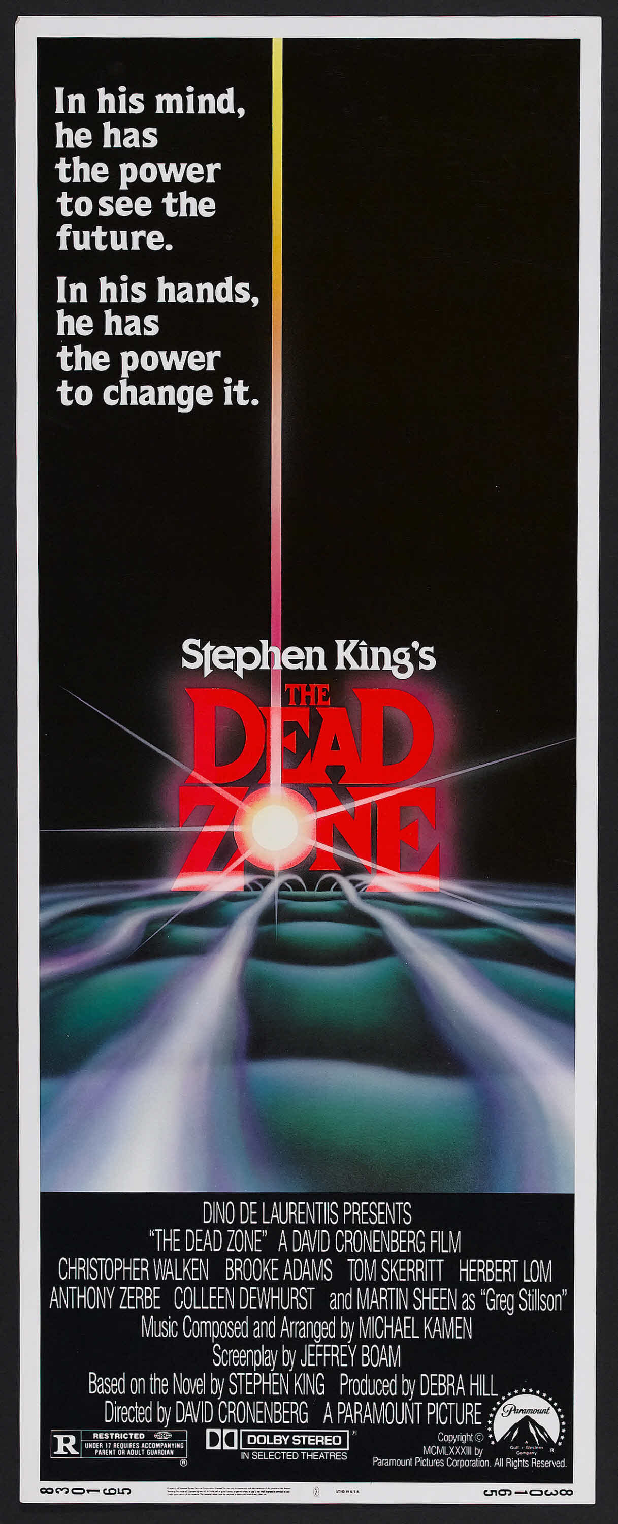 The Dead Zone (Paramount, 1983). Insert (14