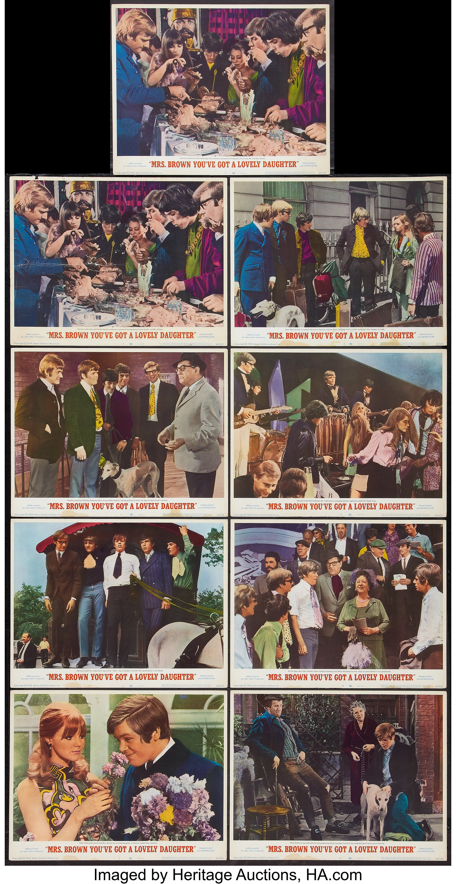 Mrs Brown You Ve Got A Lovely Daughter Mgm 1968 Lobby Card Lot 50367 Heritage Auctions mrs brown you ve got a lovely daughter mgm 1968 lobby card lot 50367 heritage auctions