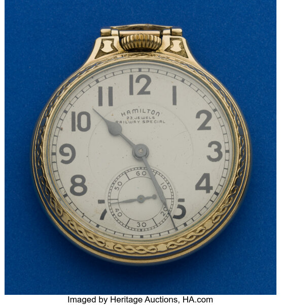 Hamilton 992 B Railway Special 23 Jewel Pocket Watch. Lot