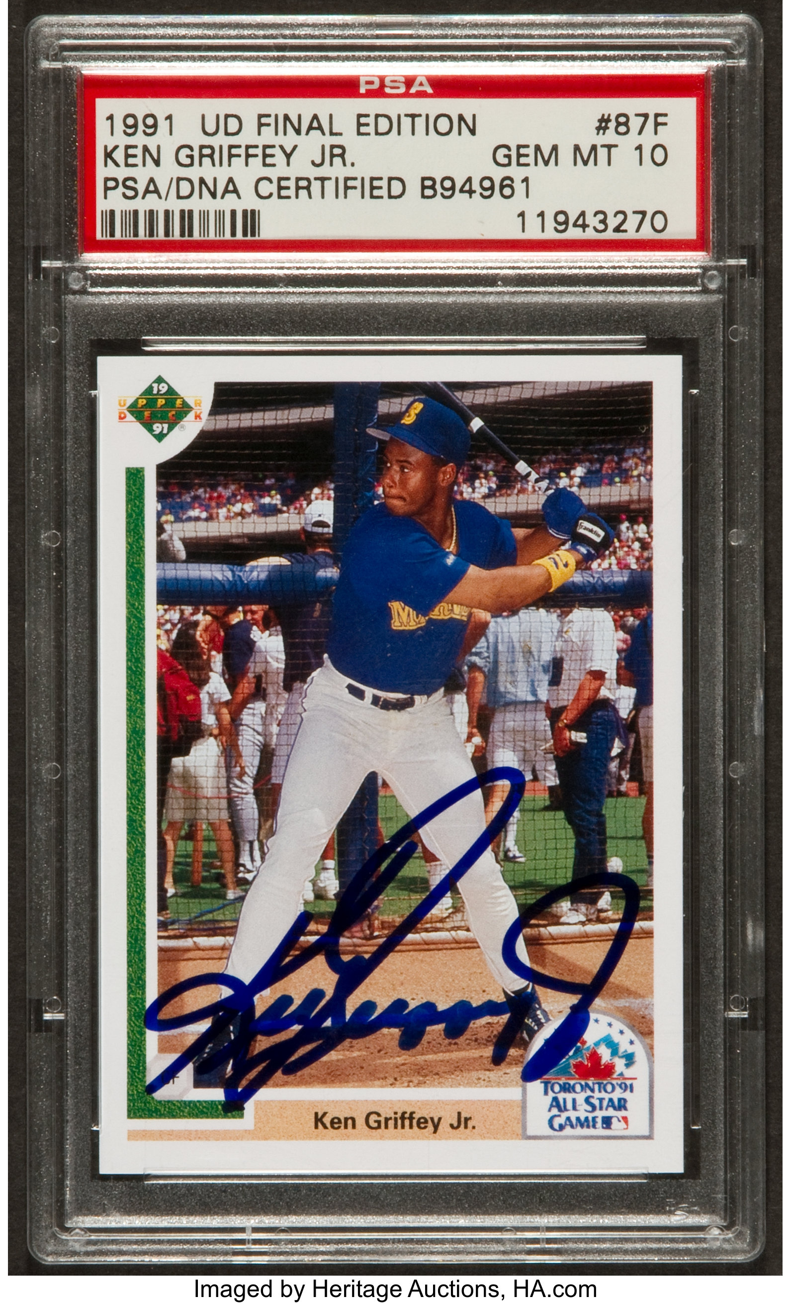 Certified Ken Griffey Jr. Autograph