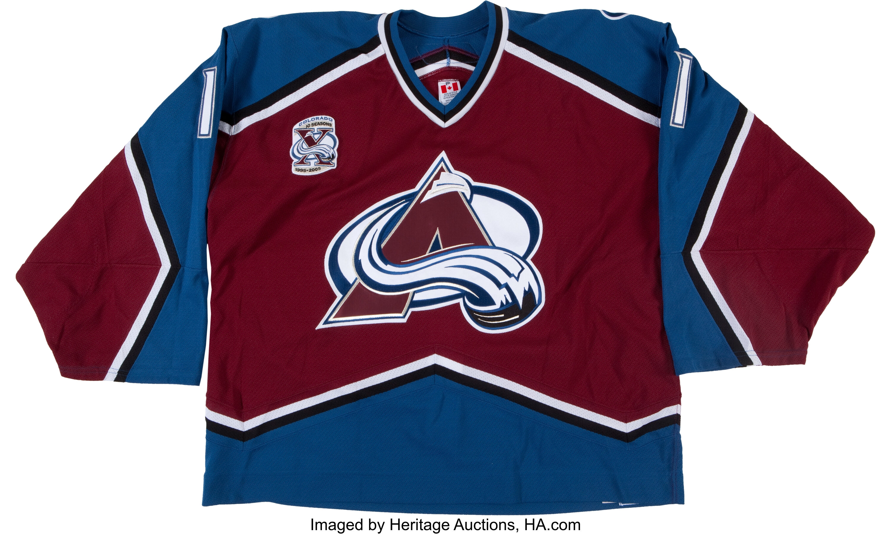 colorado avalanche game worn jersey