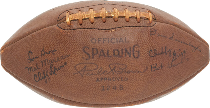 1948 Cleveland Browns Team Signed Football - From Perfect