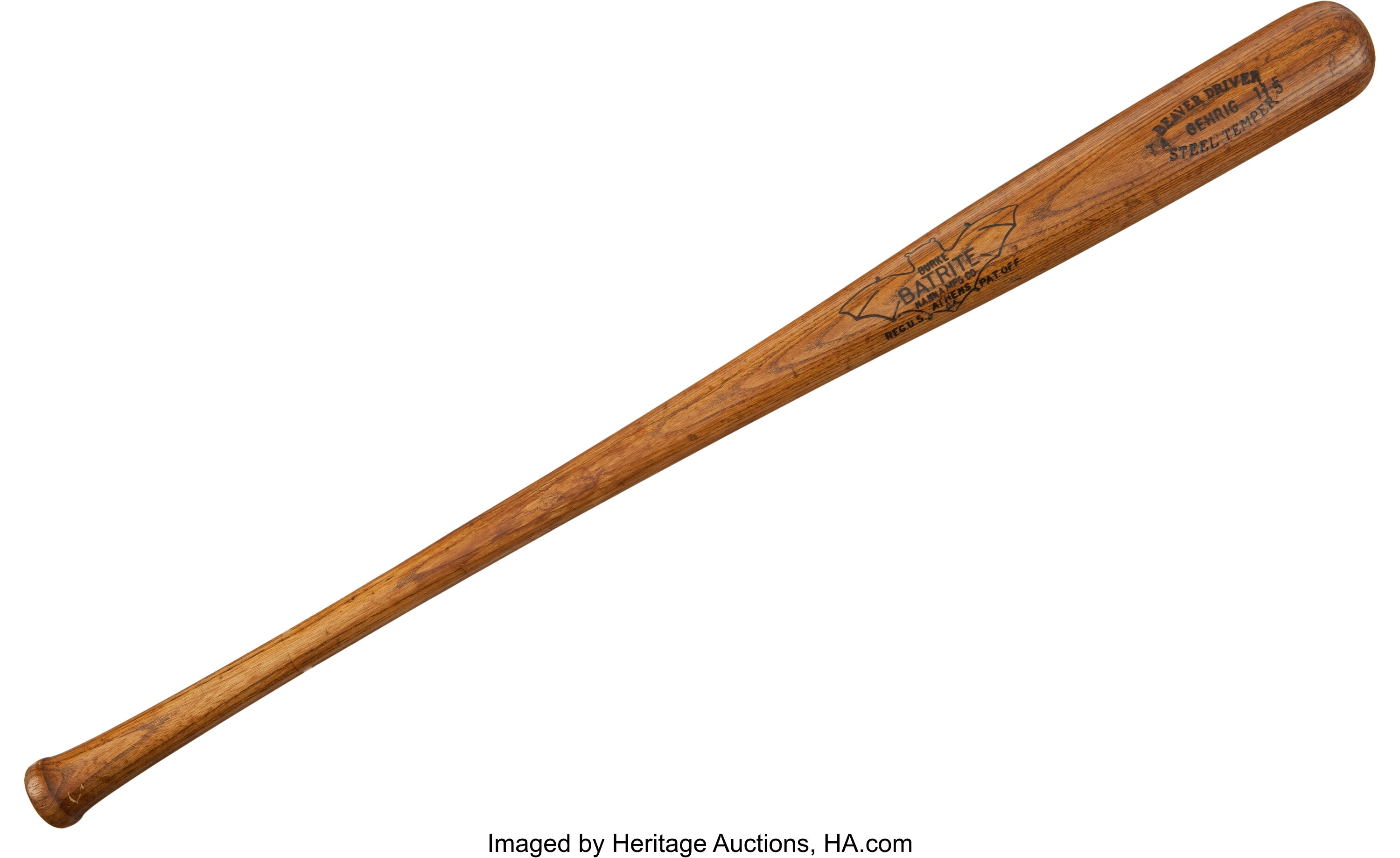 Bat Used by Lou Gehrig in 1938 Sells at Auction for $715,120 - The New York  Times