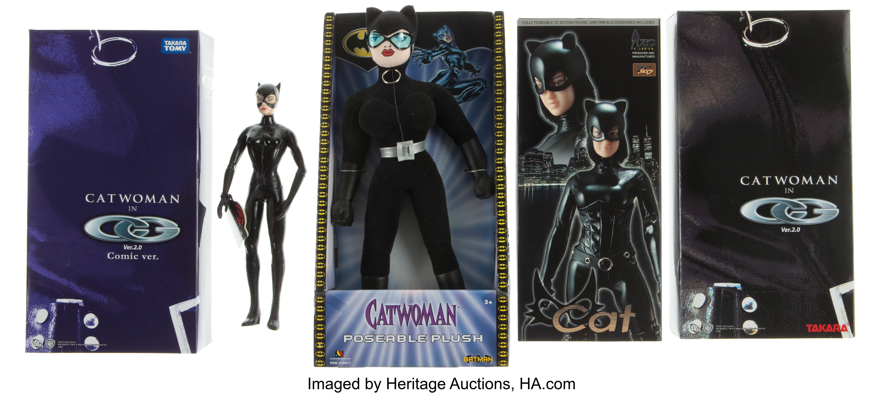 Catwoman Deluxe Action Figure Group (1992-2008).... (Total: 5