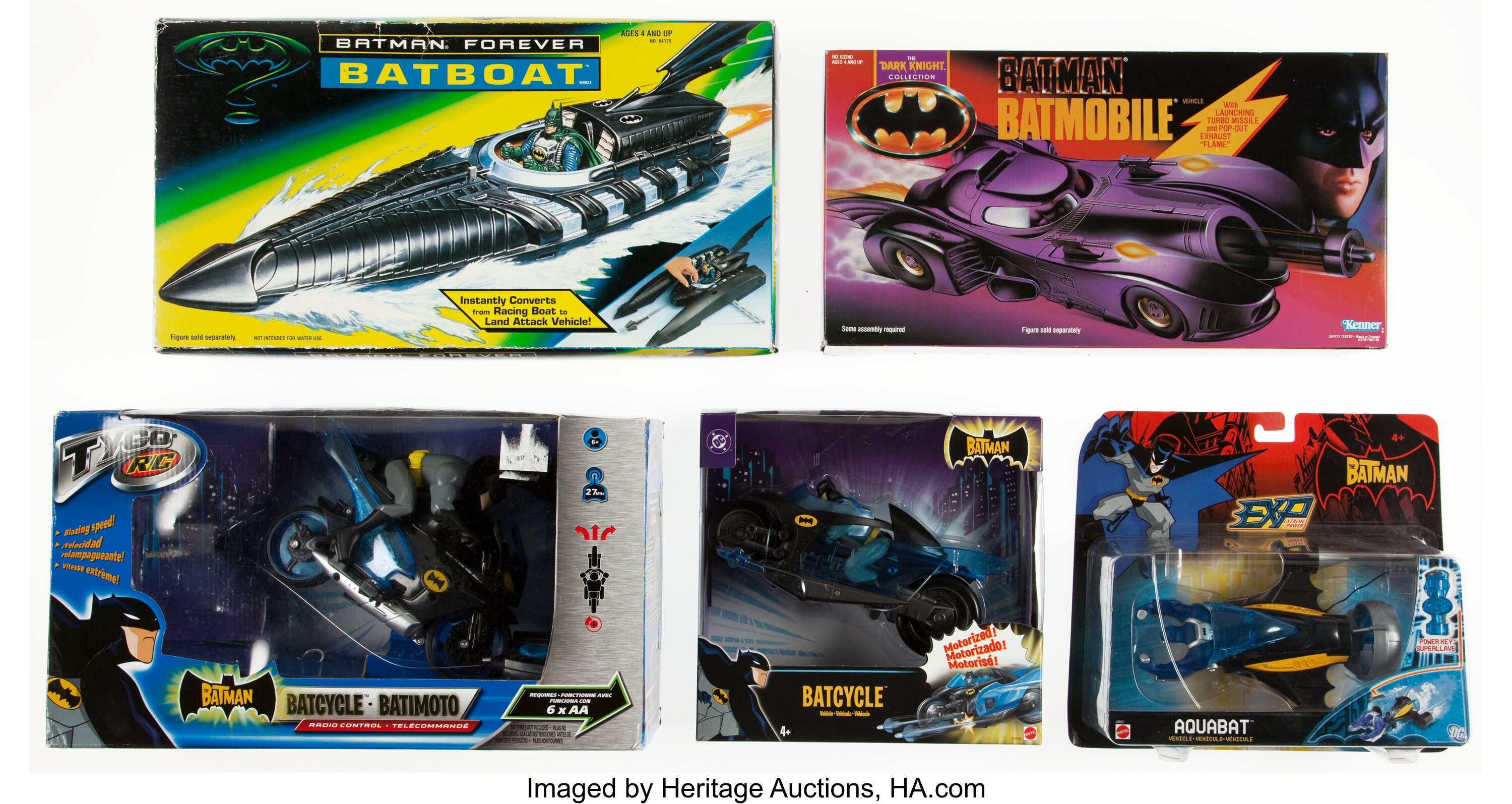 Batman Movie/TV-related Vehicle Toy Group (1990-2006).... (Total: | Lot  #14503 | Heritage Auctions