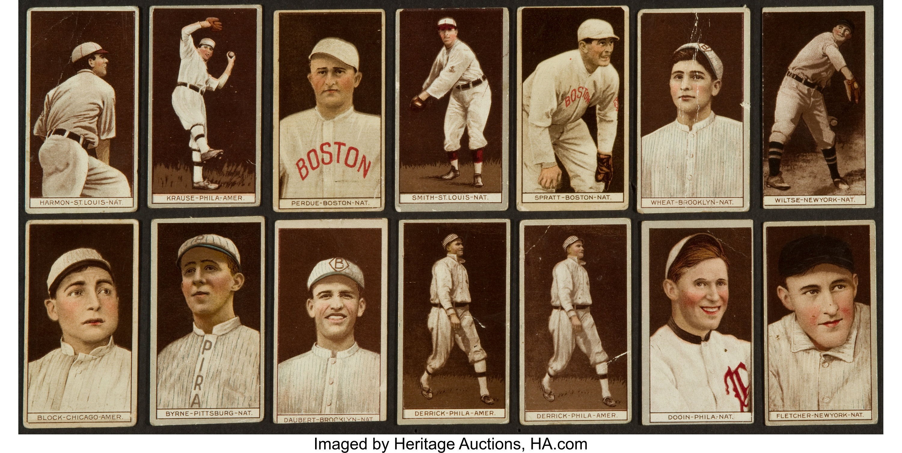 1912 T207 Recruit Little Cigars Collection (14 cards). ... Baseball ...