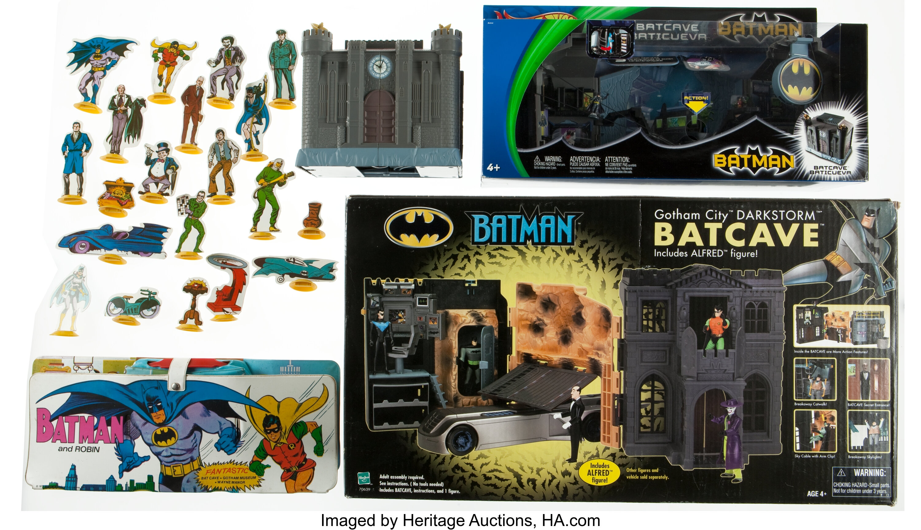 Batman Batcave Playset Group (1978-2003).... (Total: 4 Items) | Lot #10602  | Heritage Auctions