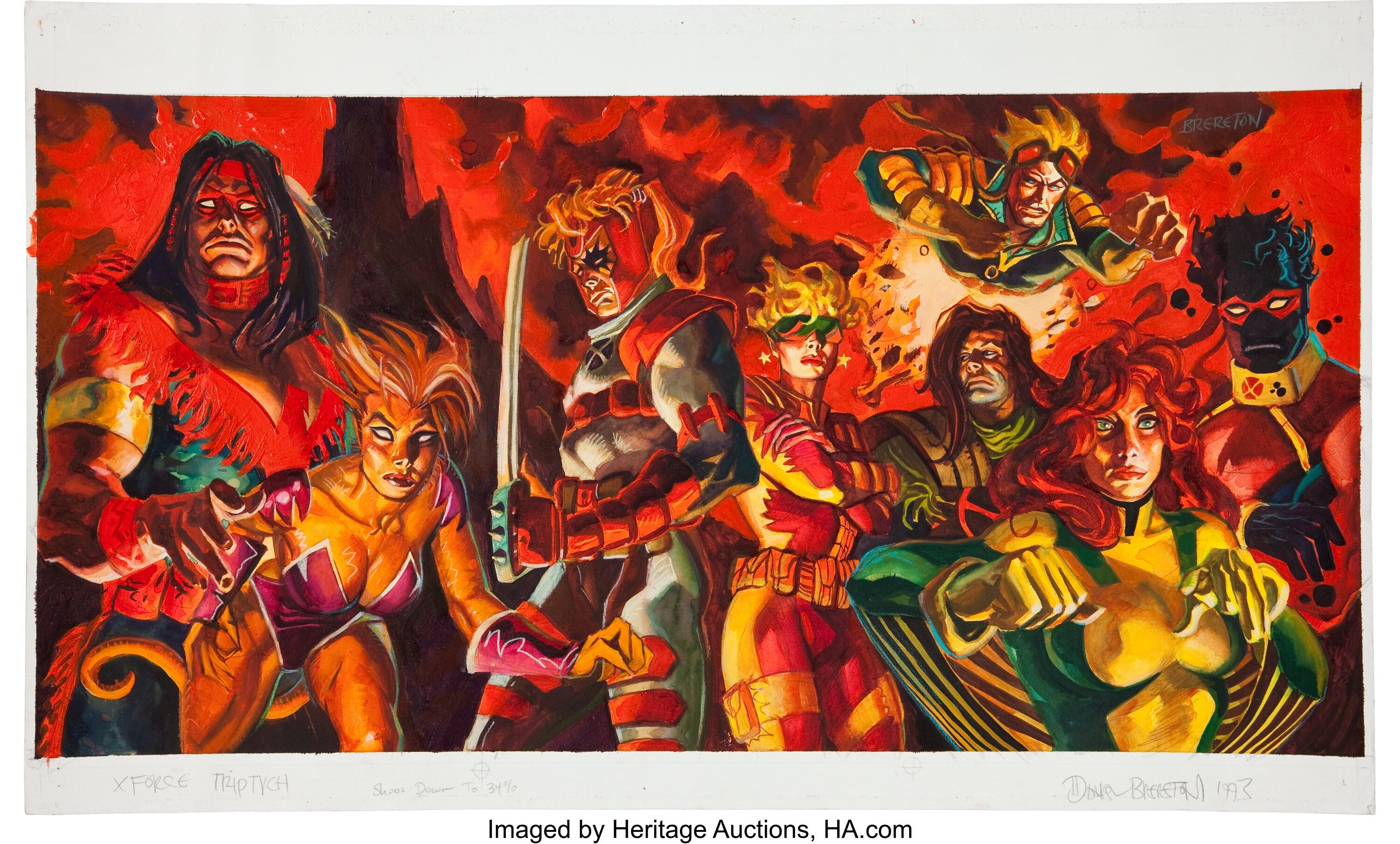 Dan Brereton Ultra X-Men Card Set Painting Original Art (Fleer, | Lot  #93572 | Heritage Auctions