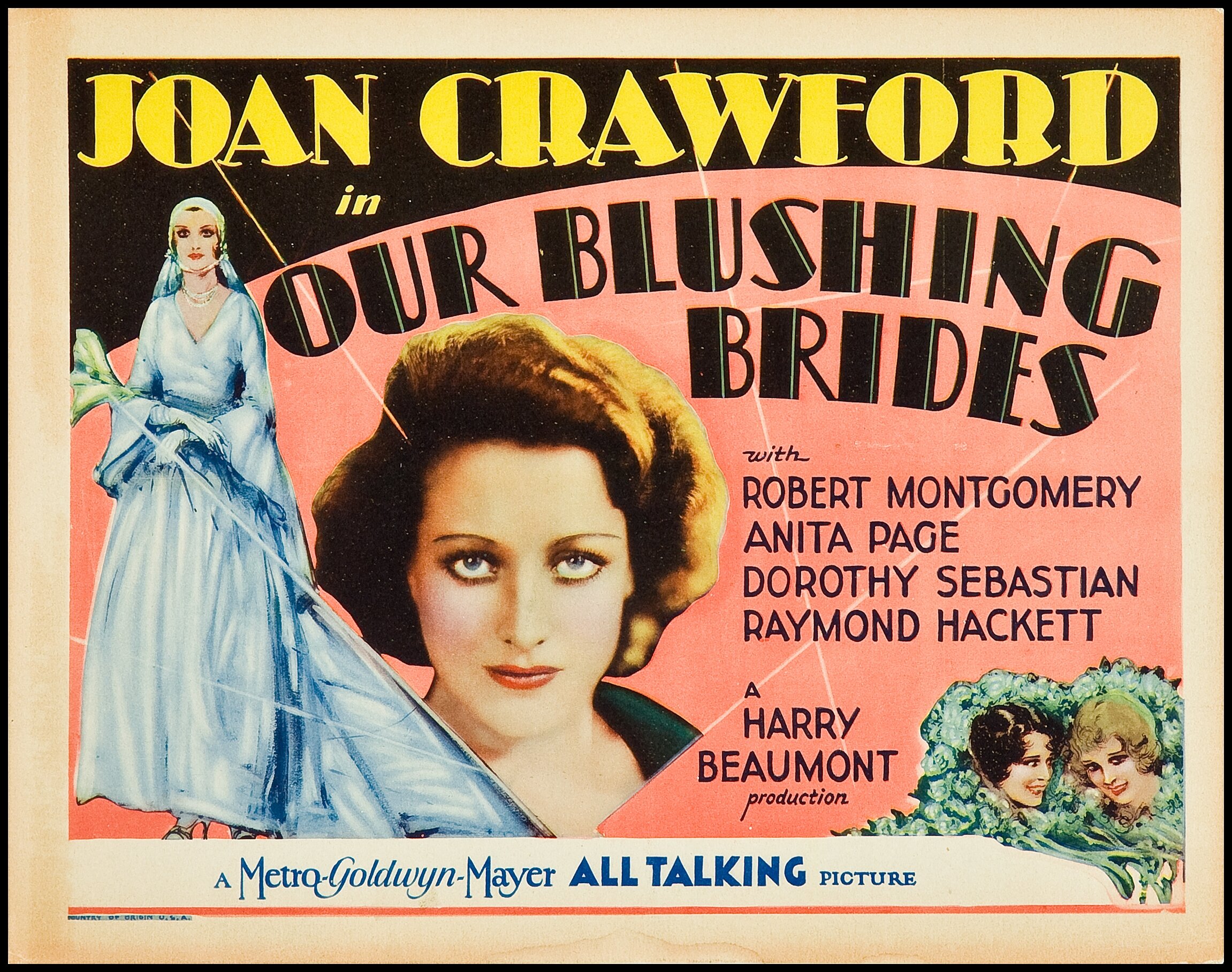 Our Blushing Brides (MGM, 1930). Title Lobby Card (11