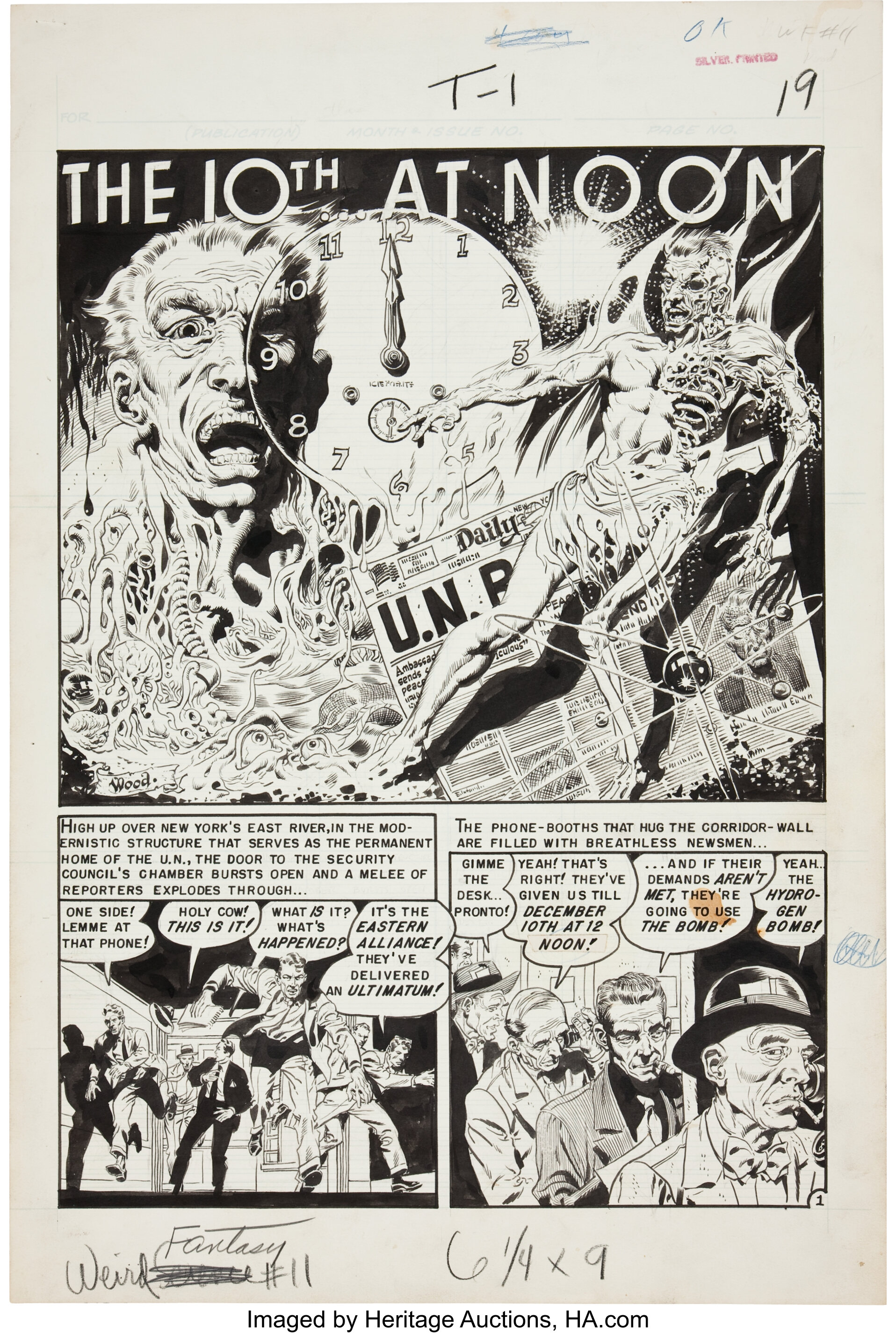 Wally Wood Weird Fantasy #11 Complete 6-Page Story 