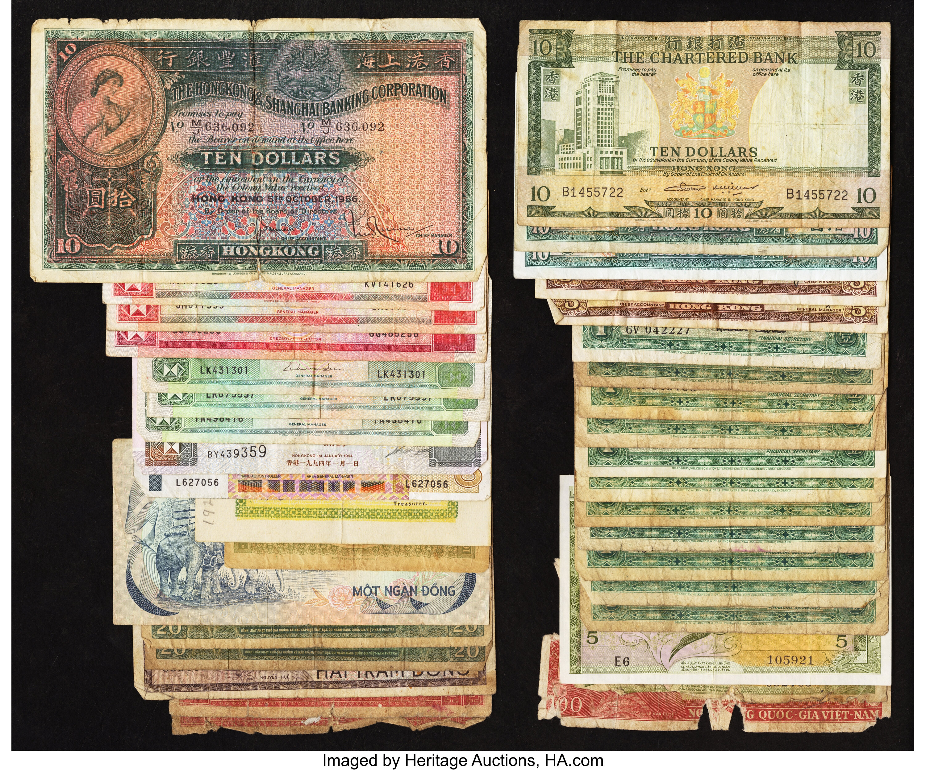 A Far Eastern Group Of Foreign Bank Notes Total!    69 Notes - 