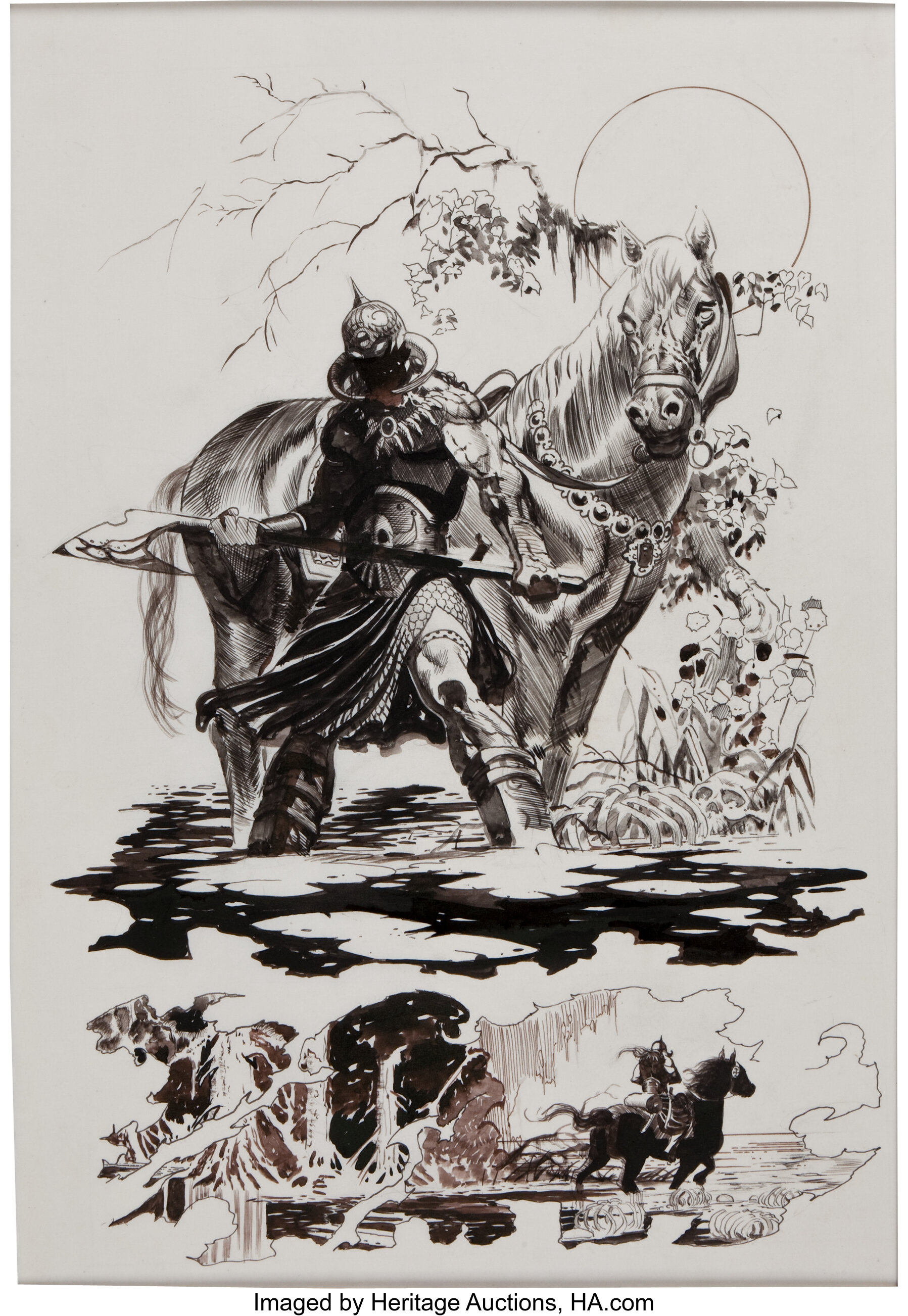 Arthur Suydam Frank Frazetta Death Dealer #4 Page 21 Original Art | Lot ...