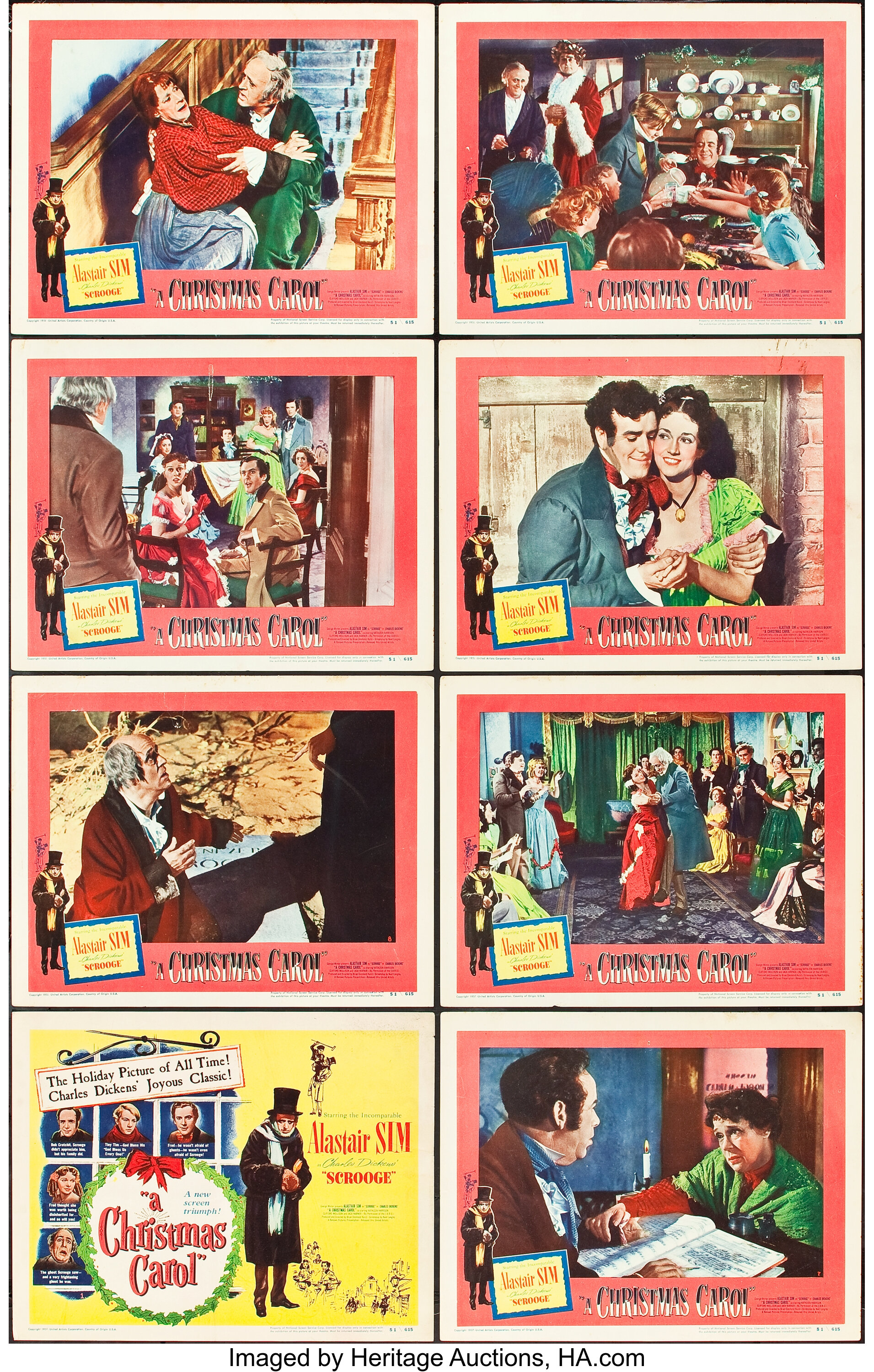 A Christmas Carol United Artists 1951 Lobby Card Set Of 8 11 Lot 84138 Heritage Auctions 9021