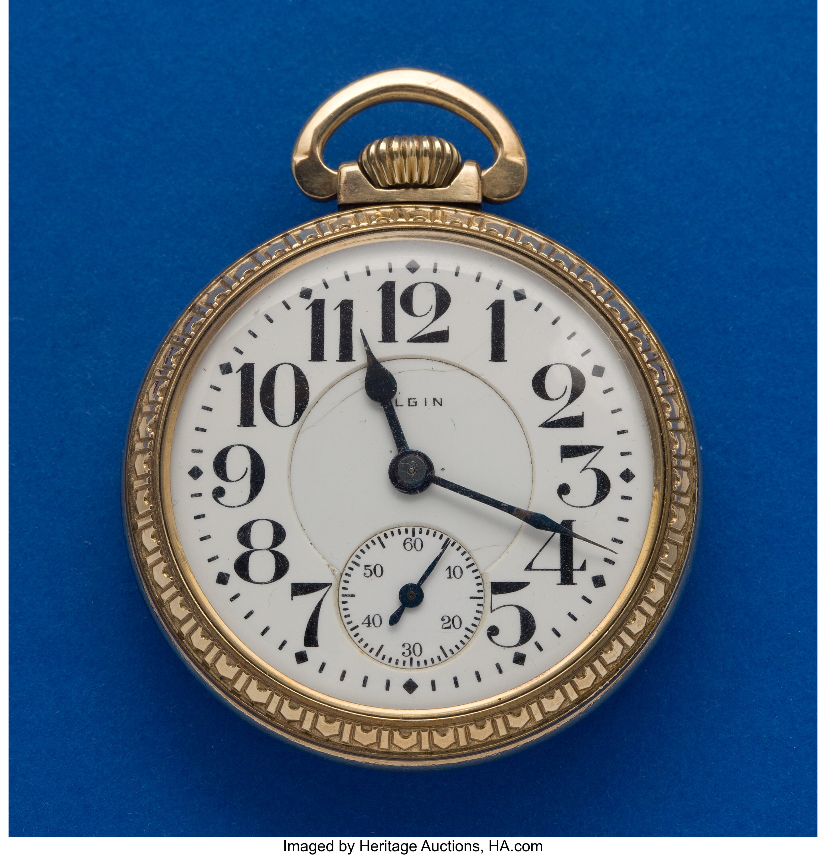 Elgin 21 Jewel Father Time Pocket Watch. Timepieces American