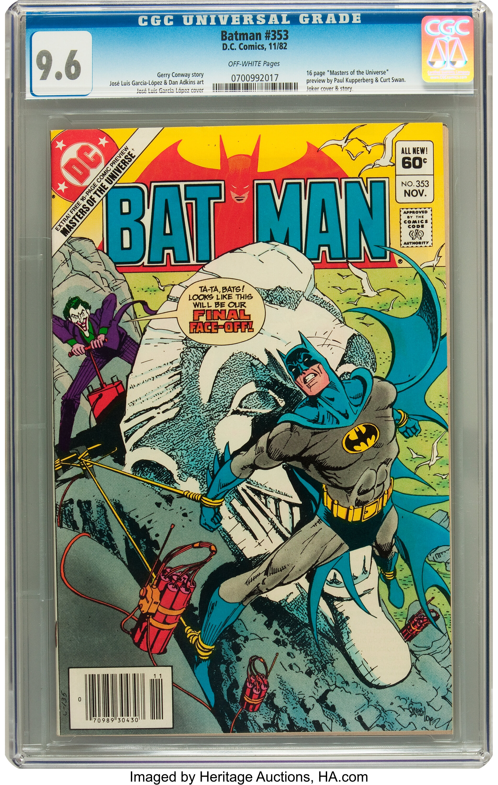 Batman #353 (DC, 1982) CGC NM+  Off-white pages.... Modern Age | Lot  #14099 | Heritage Auctions