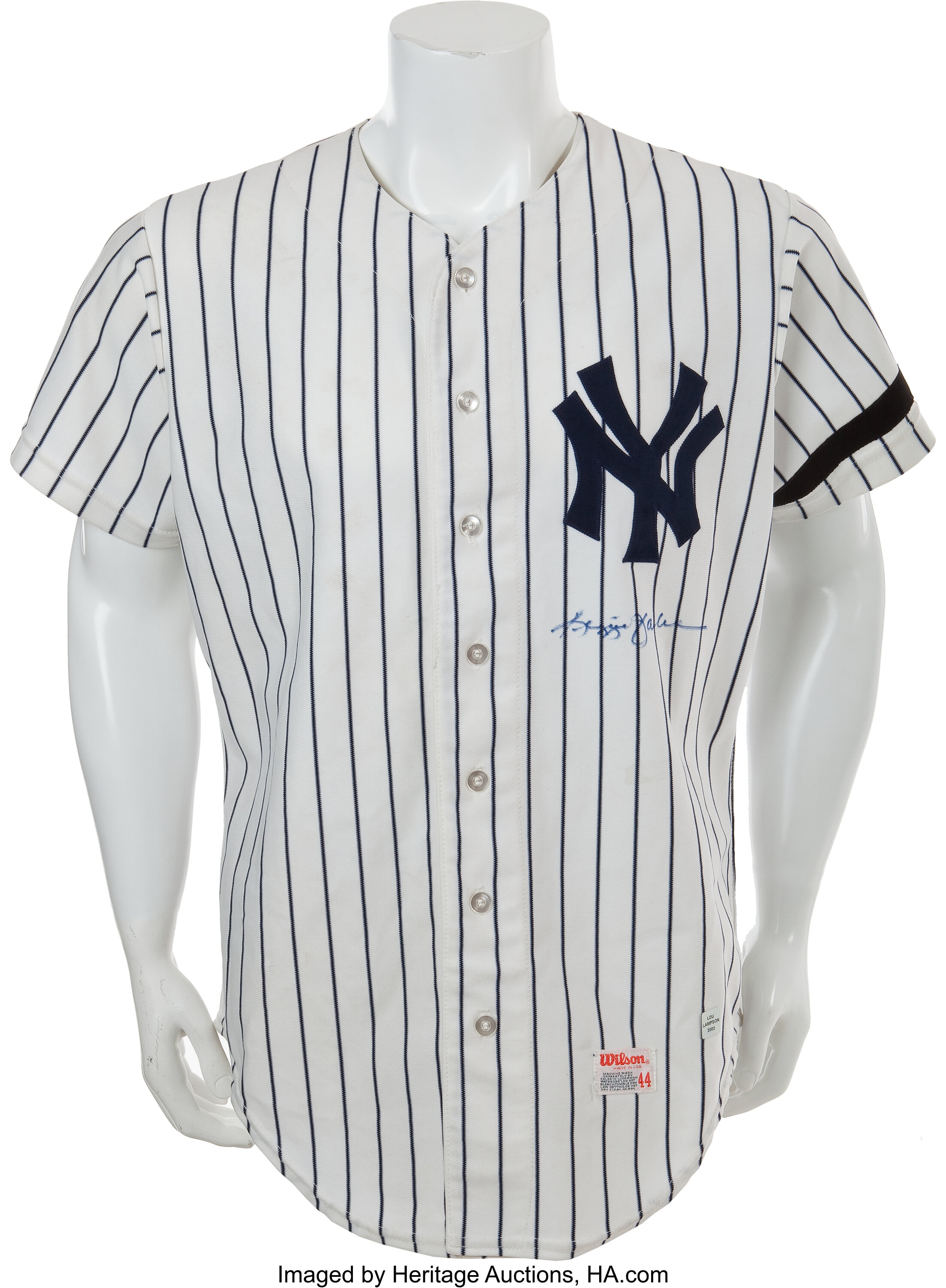 1980 Reggie Jackson Game Worn New York Yankees Jersey. Baseball