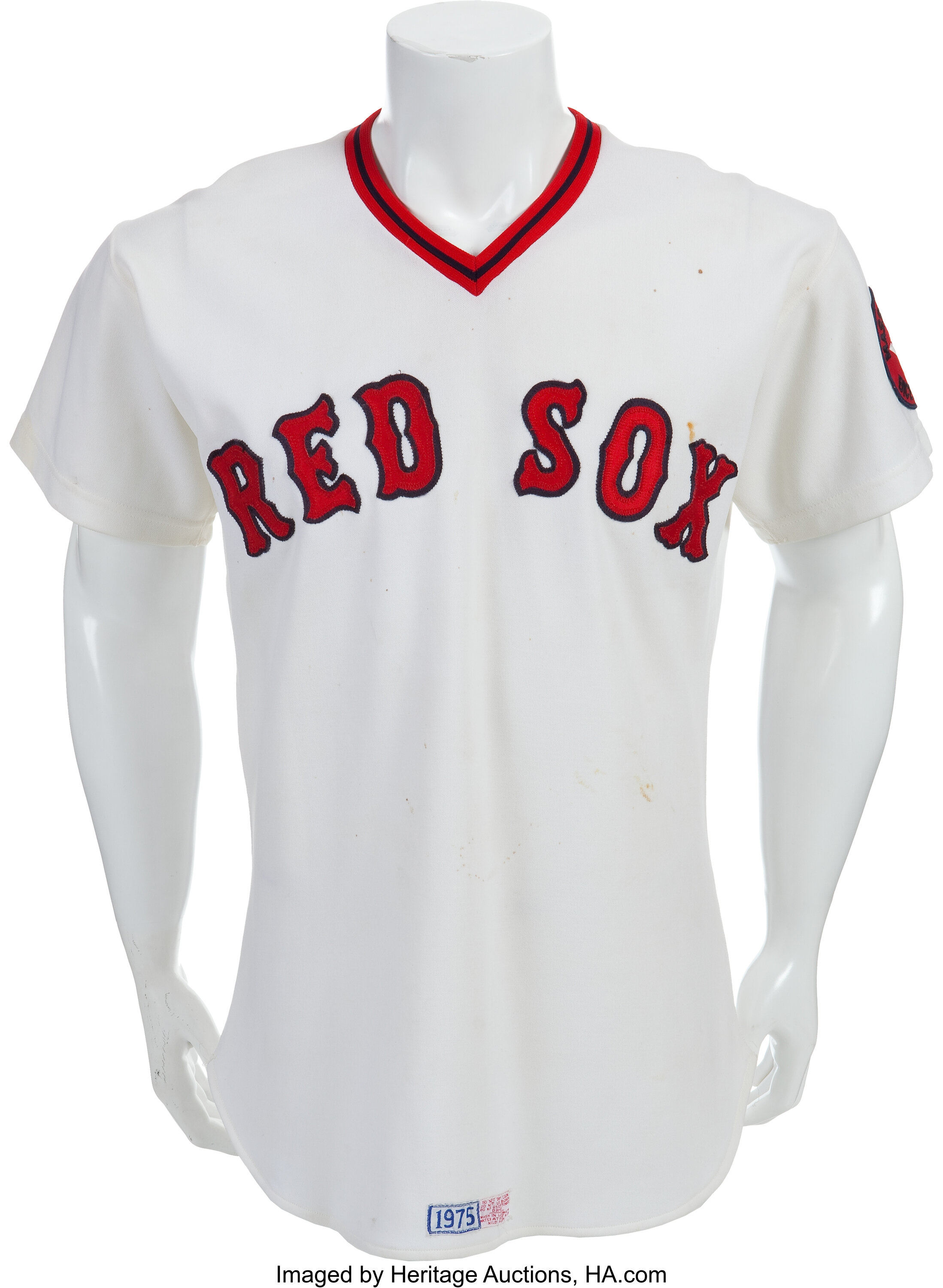 1976 Luis Tiant Game Worn Boston Red Sox Jersey. Baseball