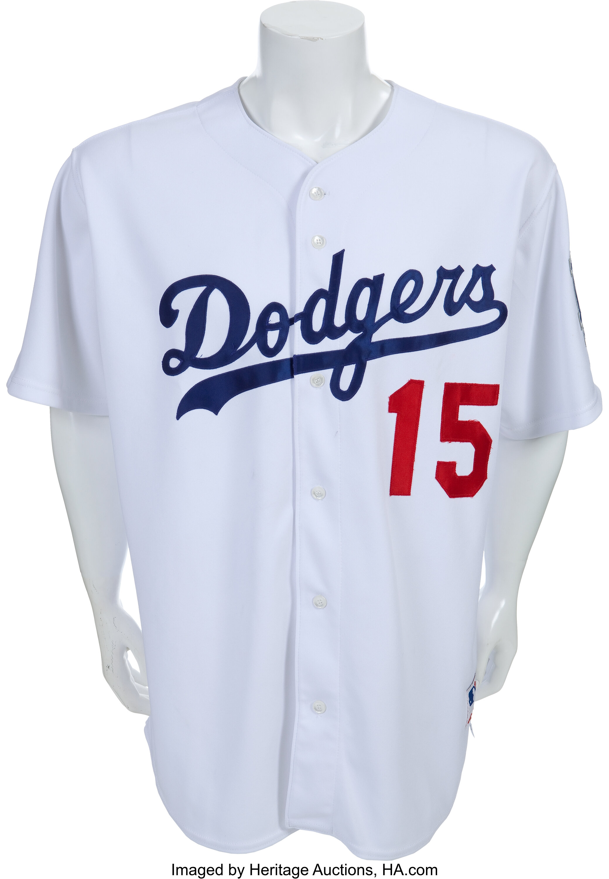 2001 Shawn Green Game Worn Los Angeles Dodgers Jersey with, Lot #81111
