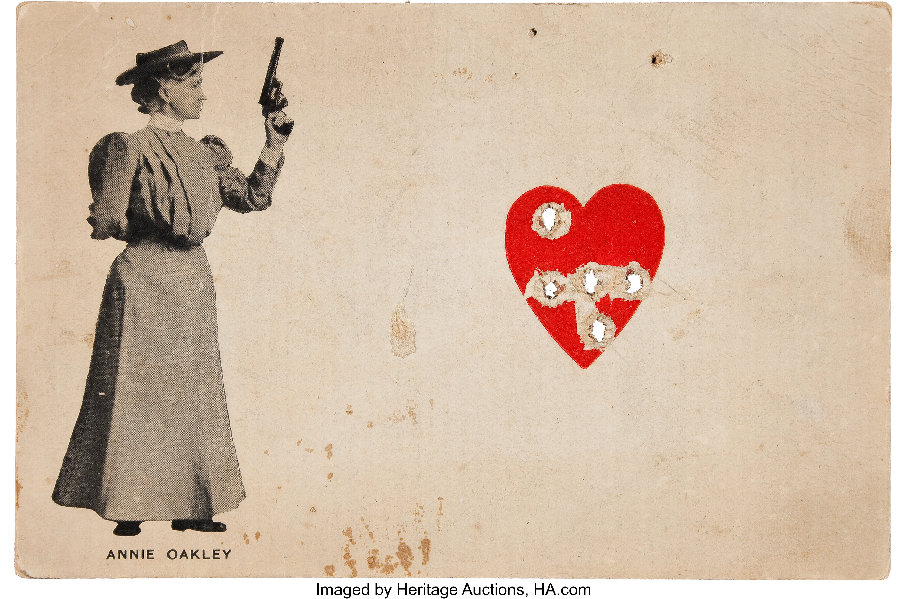 Annie Oakley: A Large Promotional Card, Shot Through the Heart Five | Lot  #44039 | Heritage Auctions