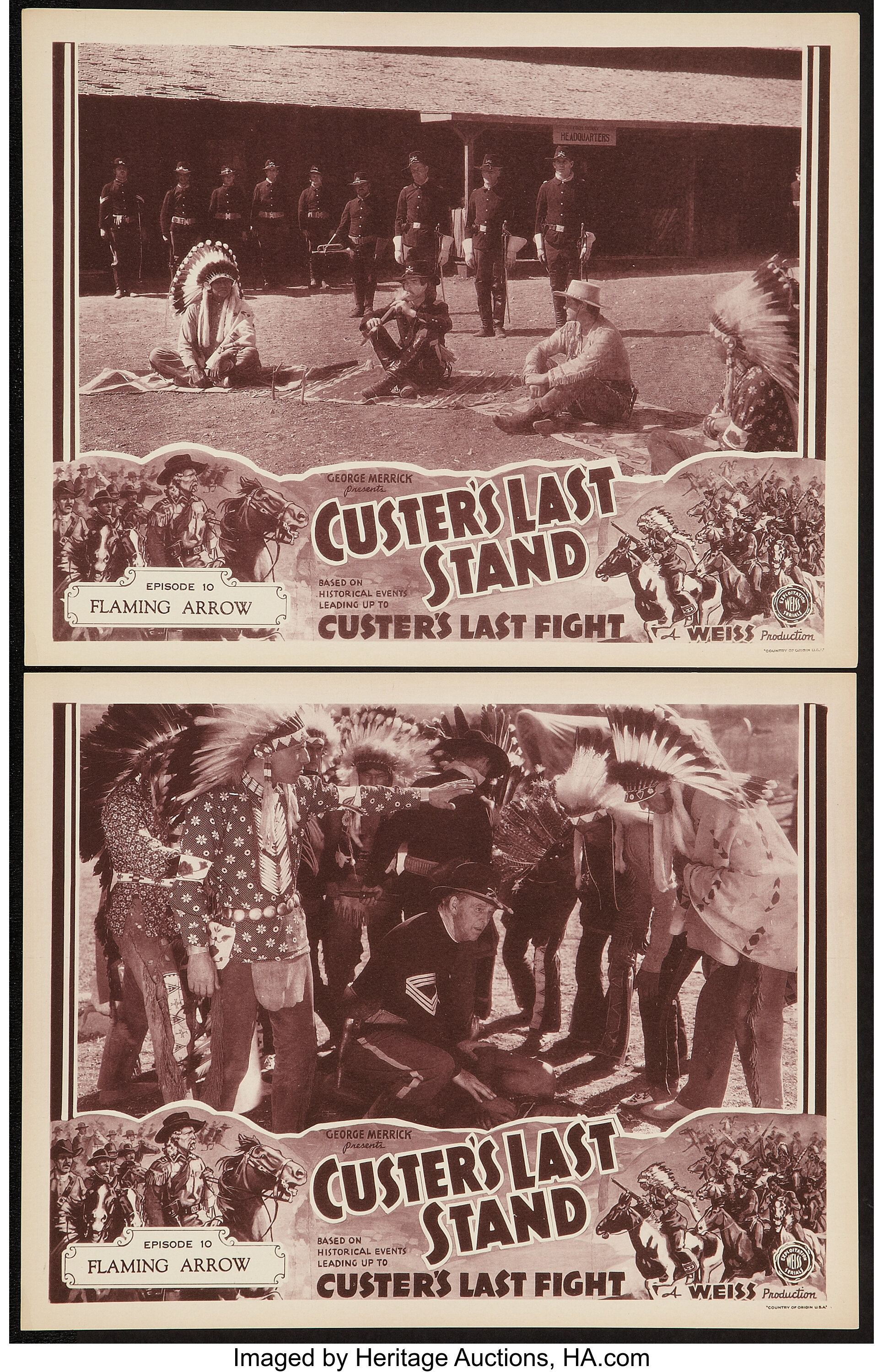 Custer's Last Stand (Stage and Screen Productions, 1936). Lobby | Lot ...