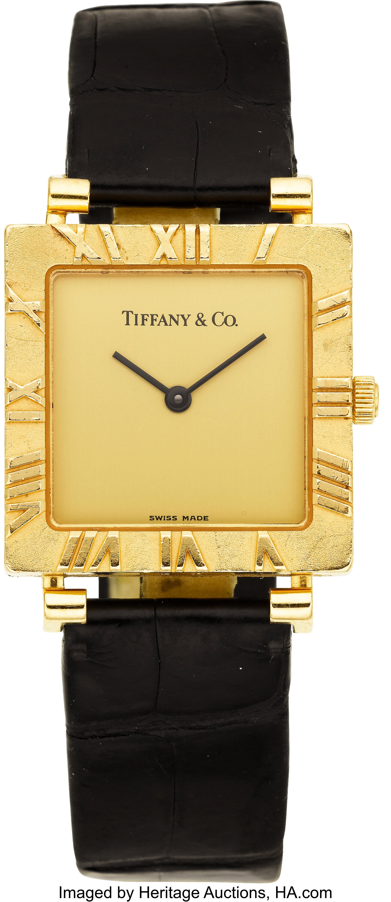 Tiffany & Co. Round Atlas 18K Yellow Gold Manual Watch